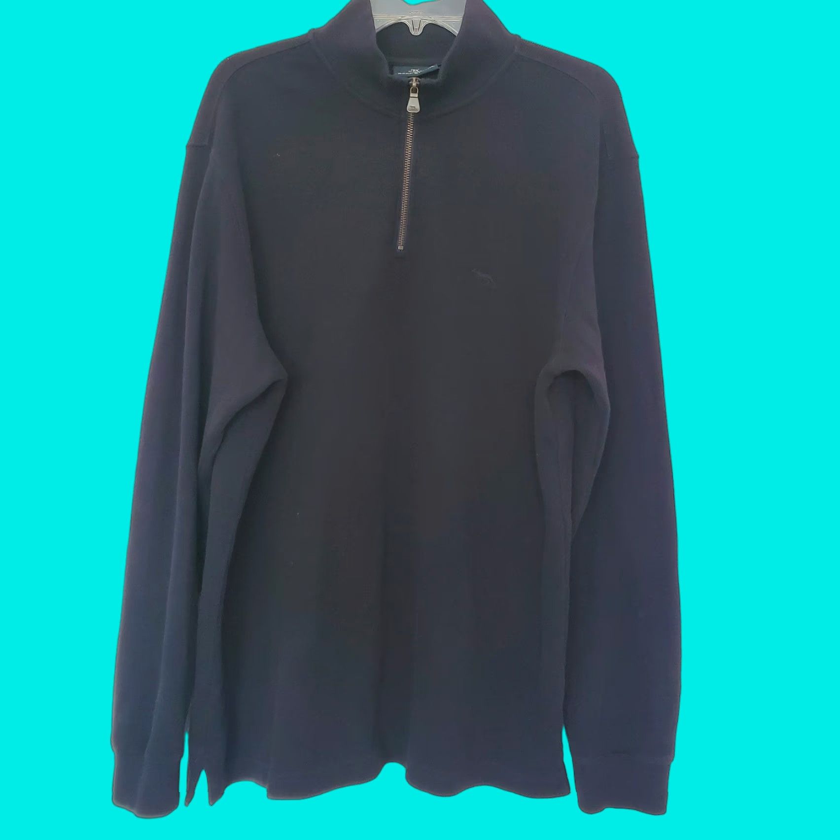 Rodd & Gunn Mens Sweater Pullover 1/4 Zip Black Large New Zealand Alton Avenue