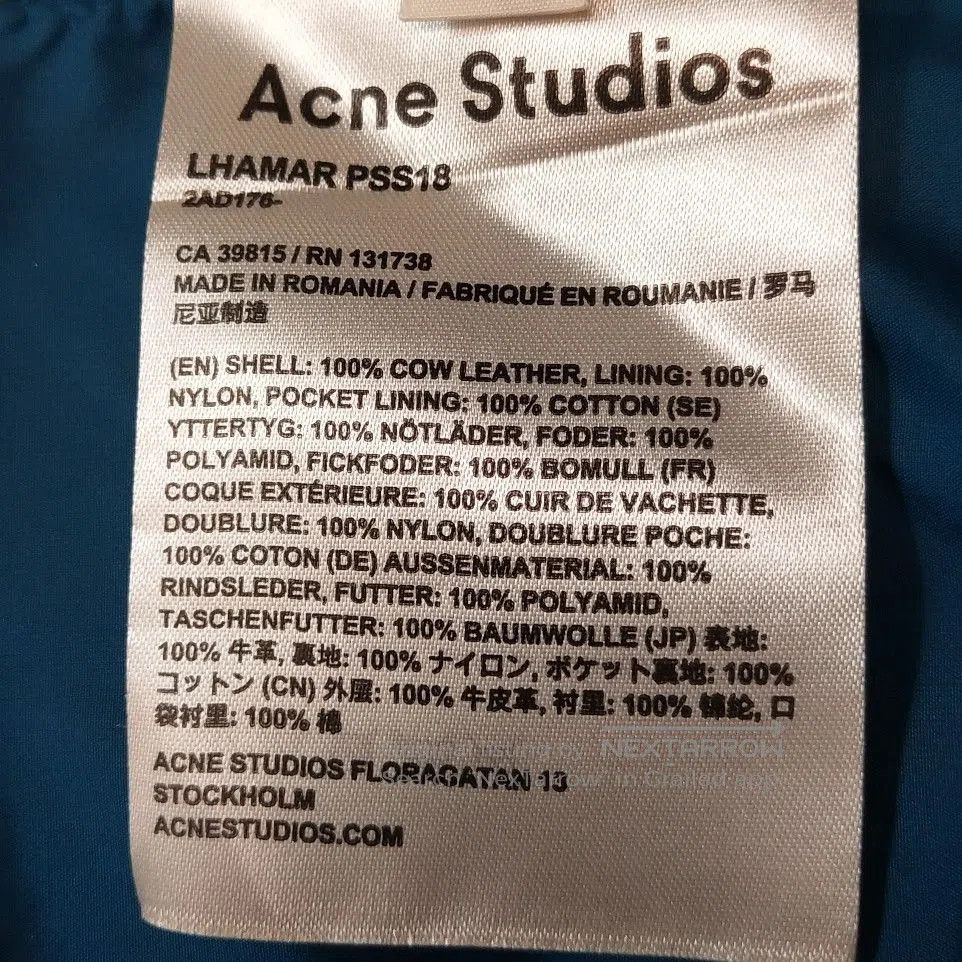 Acne Studios Acne Studios Cowhide Lapel Leather Jacket M/48. Size US M / EU 48-50 / 2 - 9 Thumbnail