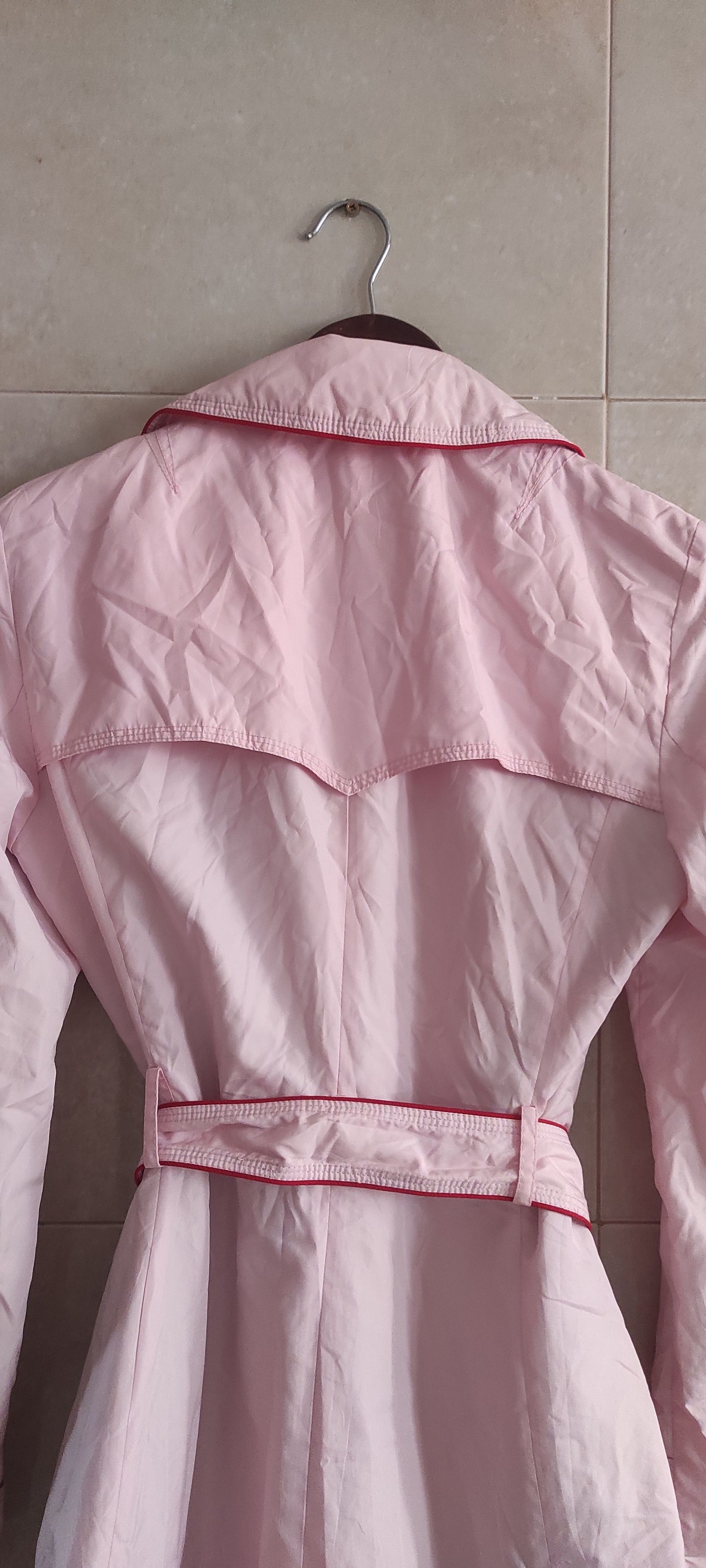 Hugo Boss × Vintage Hugo Boss Classic Double-breasted Trench Coat Light Pink Size S / US 4 / IT 40 - 12 Thumbnail