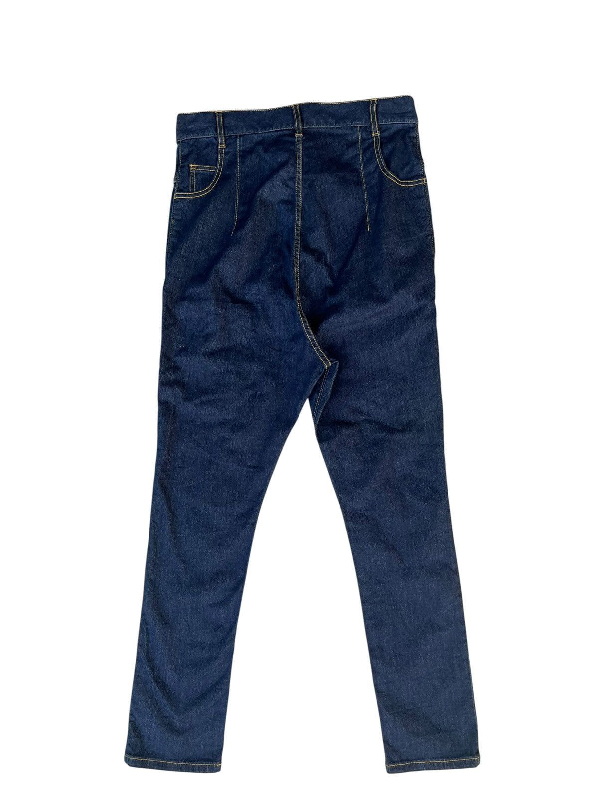 Issey Miyake Mercibeaucoup Stretchable Denim Drop Crotch Jeans Size US 31 - 12 Thumbnail