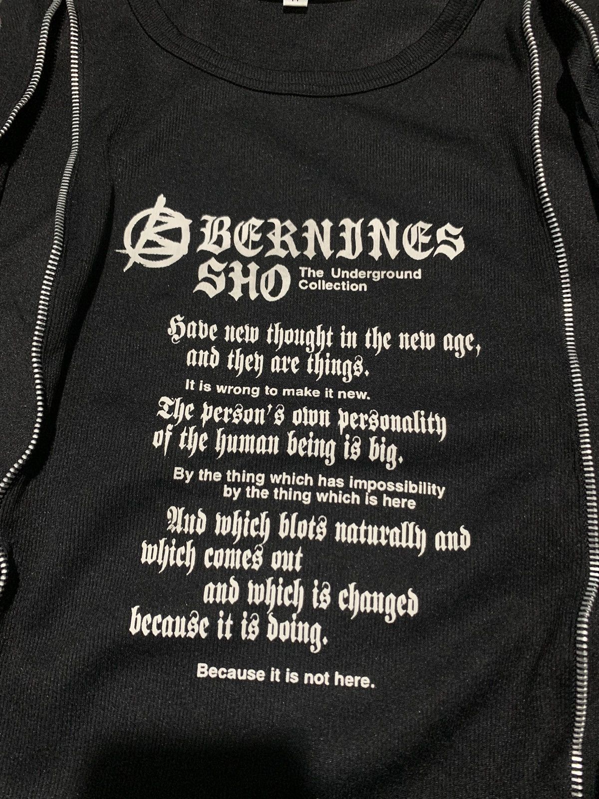 Hysteric Glamour 2000s Bernings Sho bondage convertible longsleeve punk poem Size US M / EU 48-50 / 2 - 9 Thumbnail