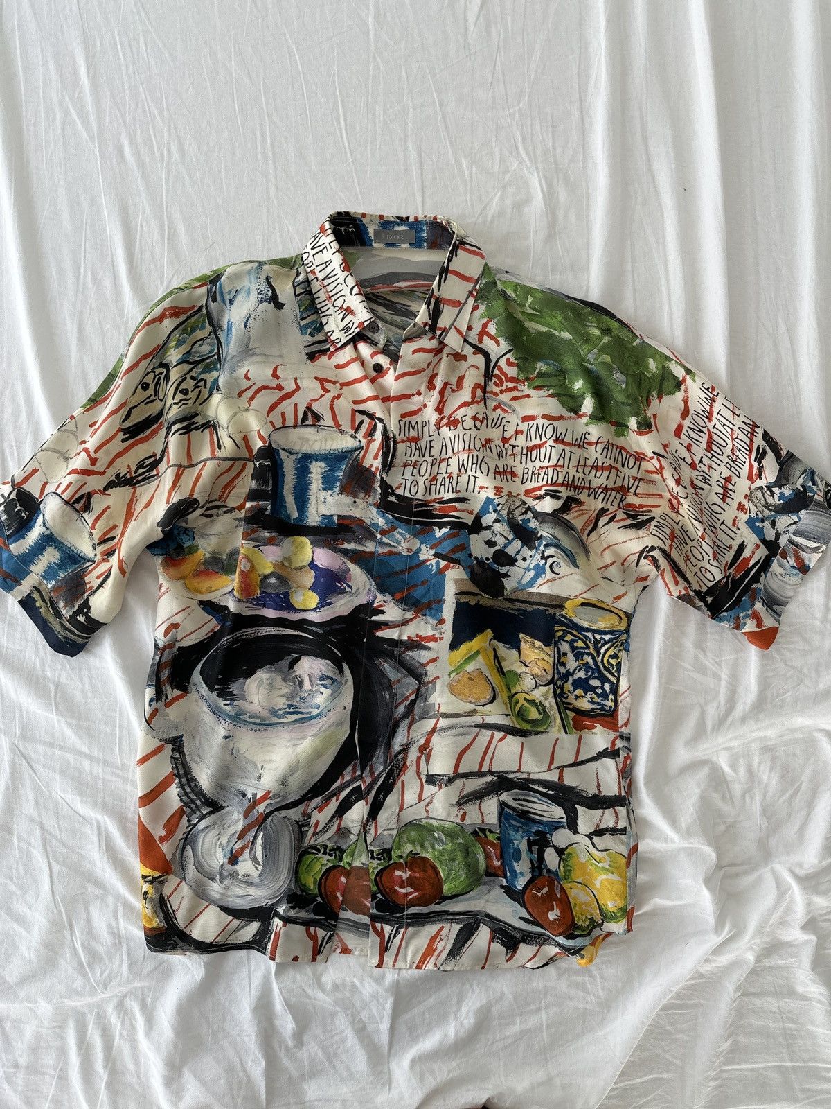 Dior Raymond Pettibon Silk Shirt Size US M / EU 48-50 / 2 - 1 Thumbnail