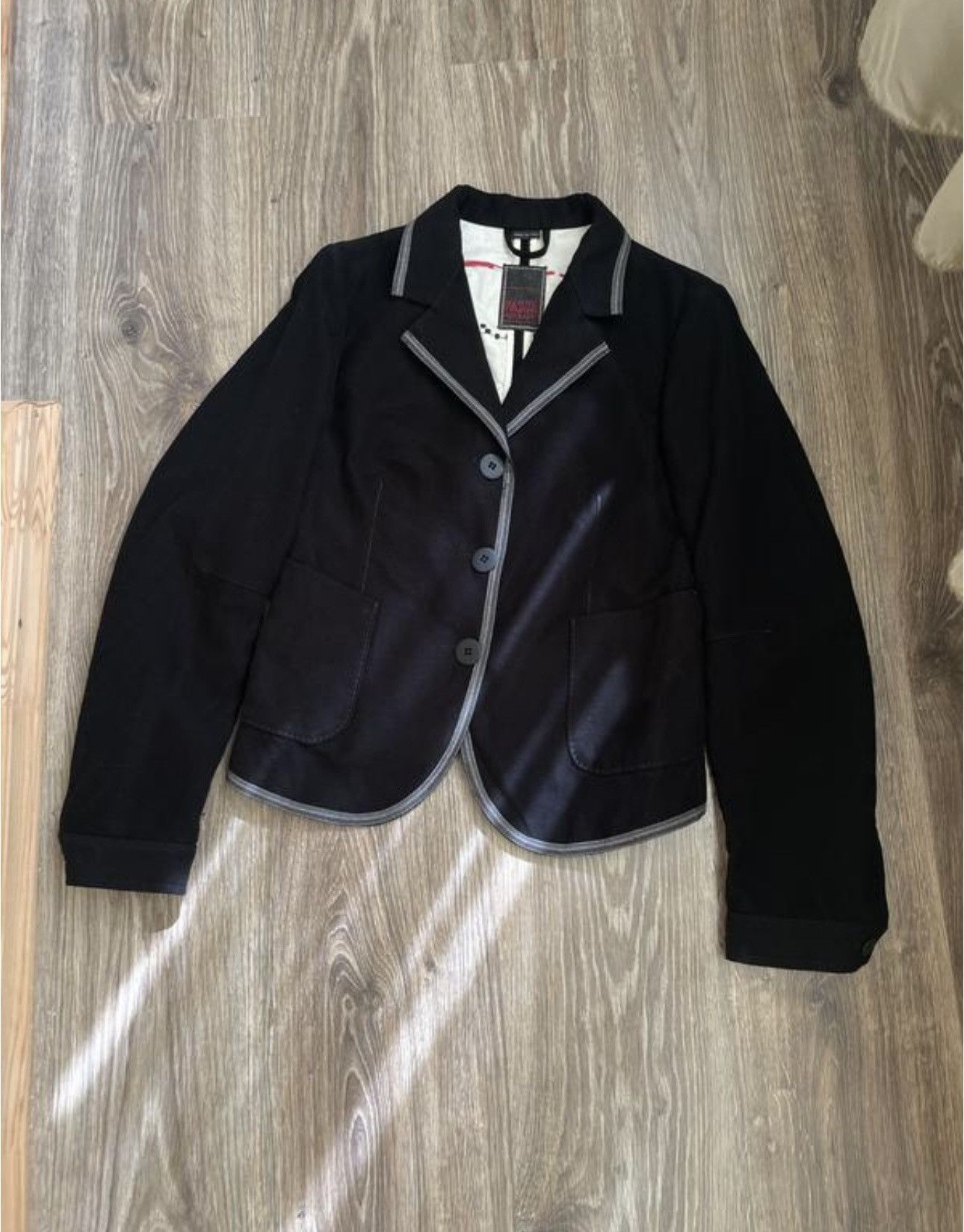 Designer × Marithe + Francois Girbaud 1980s Marithe Francois Girbaud avant garde Opium Y2K Size S / US 4 / IT 40 - 10 Thumbnail