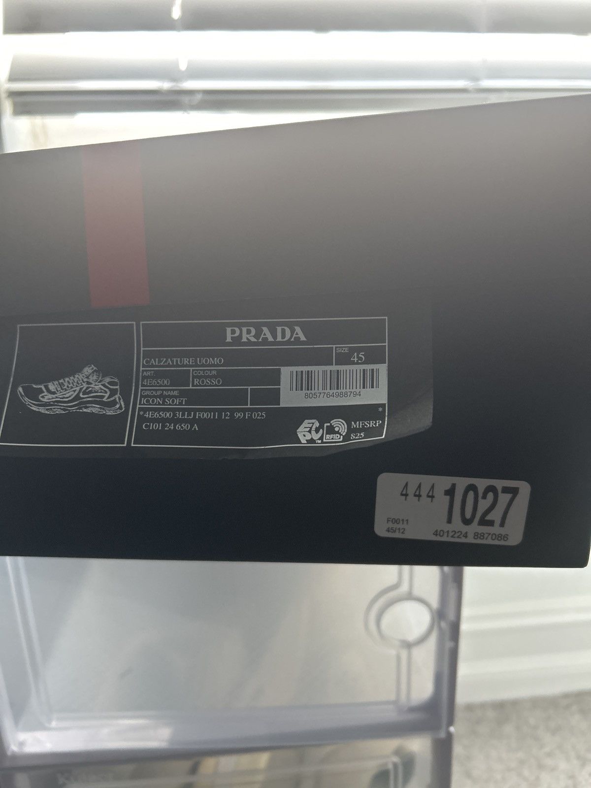 Prada American Cup Soft Rubber And Bike Fabric Sneakers Size US 12 / EU 45 - 11 Thumbnail