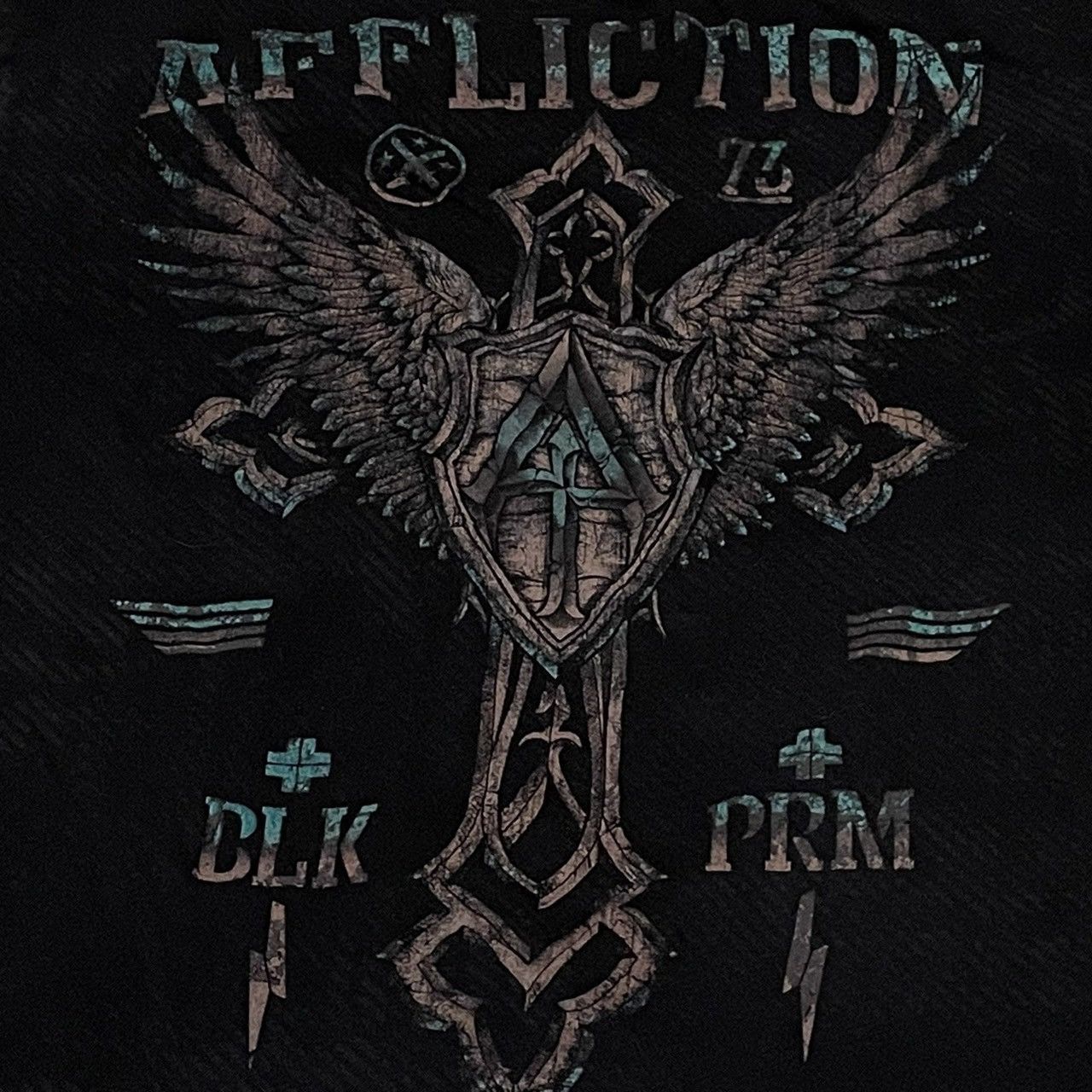 Affliction Rare Affliction Wings Cross Tee Y2K Style Size US XL / EU 56 / 4 - 4 Thumbnail