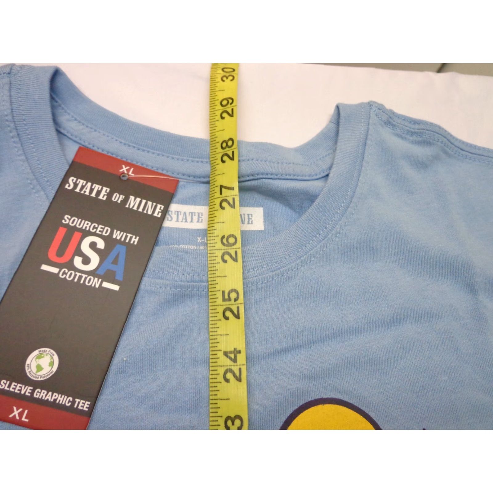 Vintage State of Mine T-Shirt Tennessee Mountain Graphic Blue XL Men Size US XL / EU 56 / 4 - 5 Thumbnail