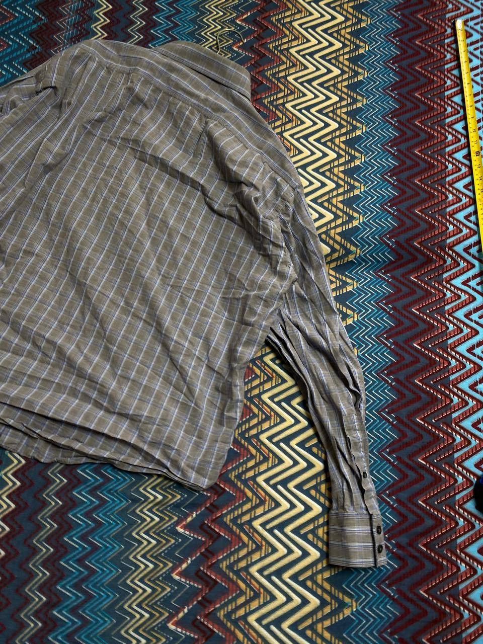 Vintage × Yves Saint Laurent Yves Saint Laurent YSL Mens Long Sleeve Striped Shirt Size US XXL / EU 58 / 5 - 10 Thumbnail