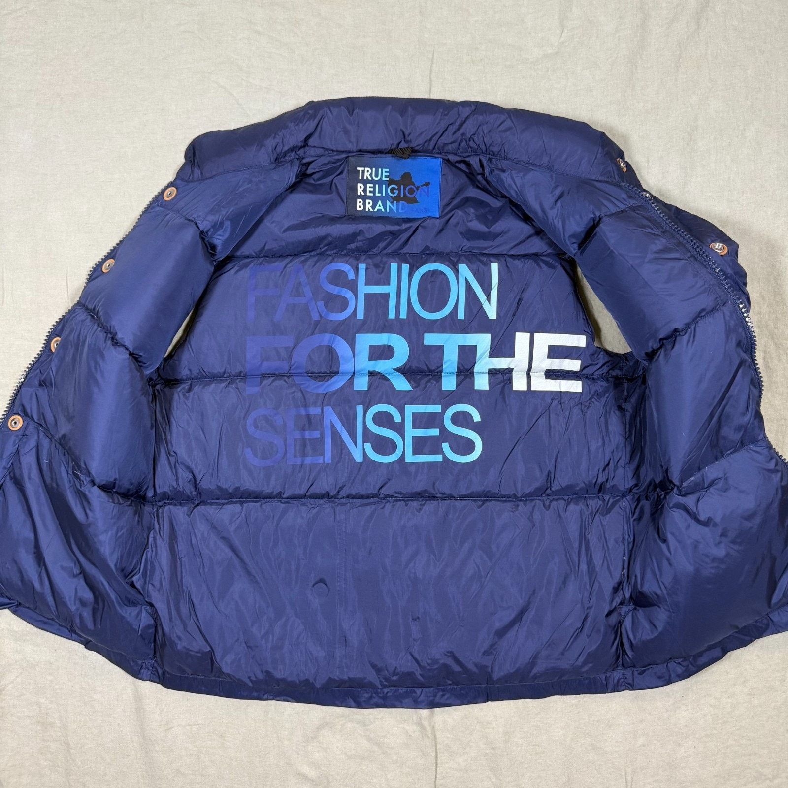 True Religion True Religion Blue Down Puffer Vest Blue Men's M Streetwear Size US M / EU 48-50 / 2 - 9 Thumbnail