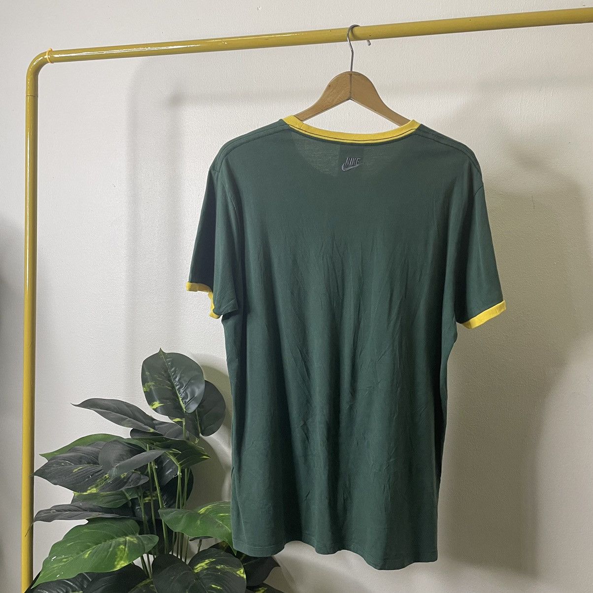 Nike × Vintage Vintage 2000s Nike Athletic Dept Oregon USA Ringer T Shirt Size US L / EU 52-54 / 3 - 4 Thumbnail