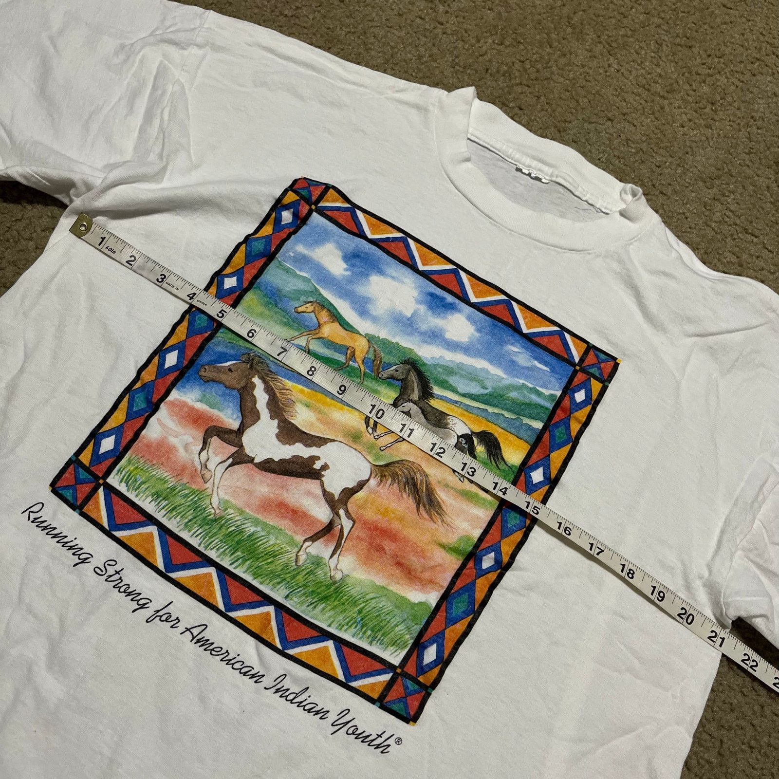 Other Vintage 90s Horses Running in Nature Graphic Shirt Large Size US L / EU 52-54 / 3 - 8 Thumbnail
