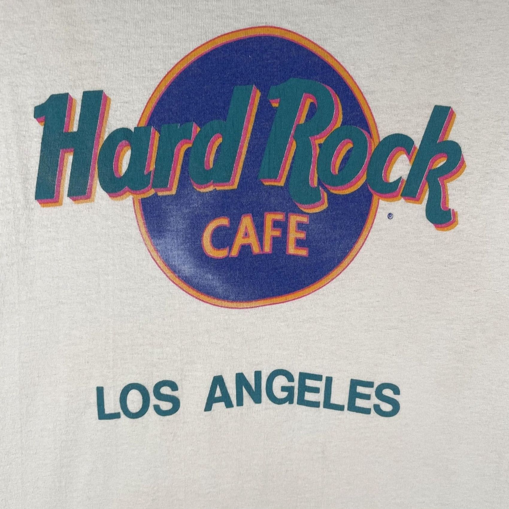 Hard Rock Cafe VINTAGE Hard Rock Cafe Shirt Mens Large White Graphic Los Angeles 90s Made USA Size US L / EU 52-54 / 3 - 3 Thumbnail