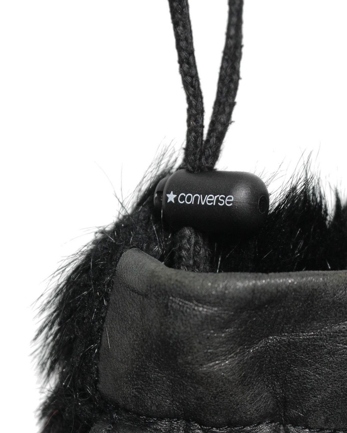 If Six Was Nine 2000S CONVERSE LEATHER FUR CROSS DRAWSTRING BAG Size ONE SIZE - 7 Thumbnail