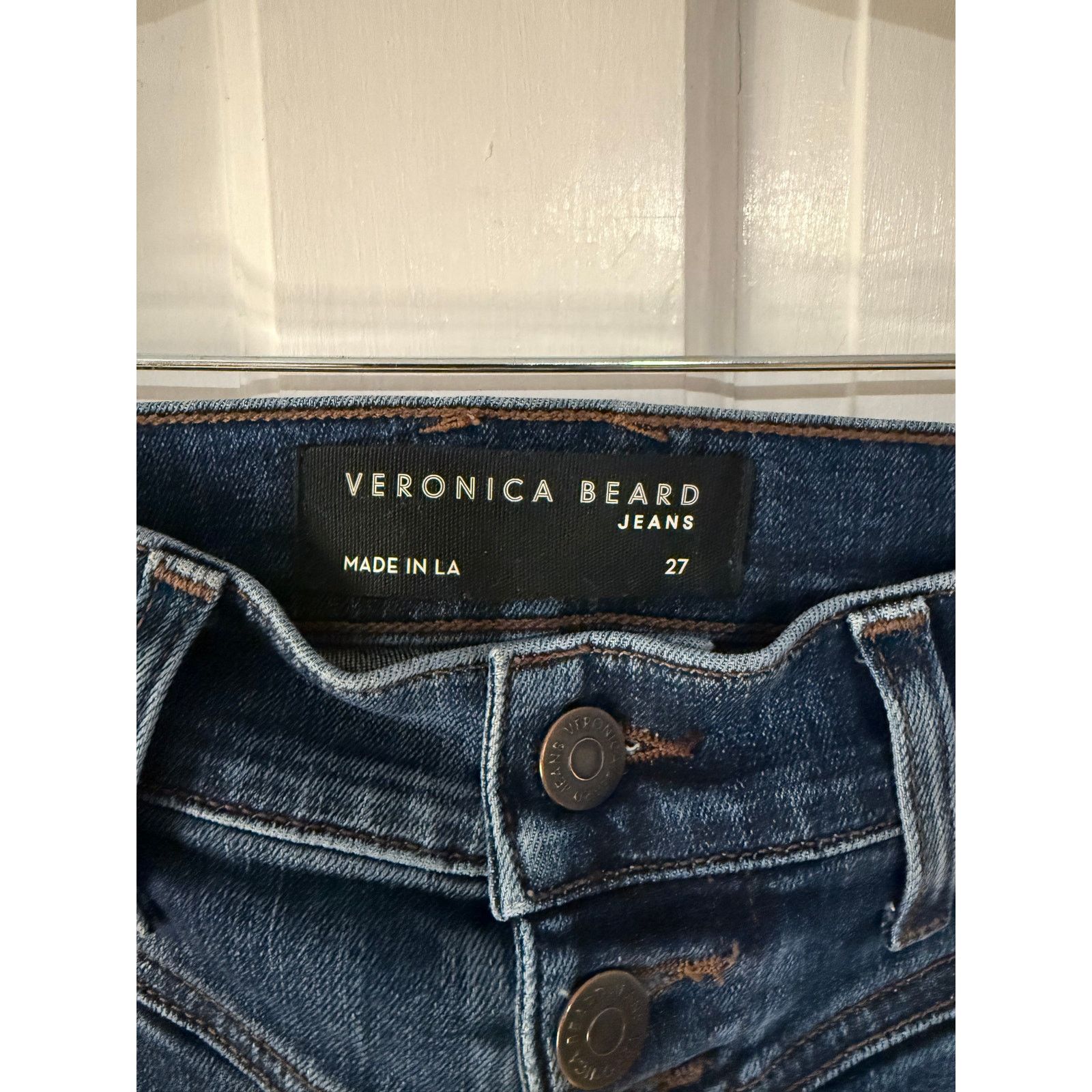 Veronica Beard Veronica Beard Ryleigh High Rise Button Up Jeans Size 27 Size 27" / US 4 / IT 40 - 3 Thumbnail