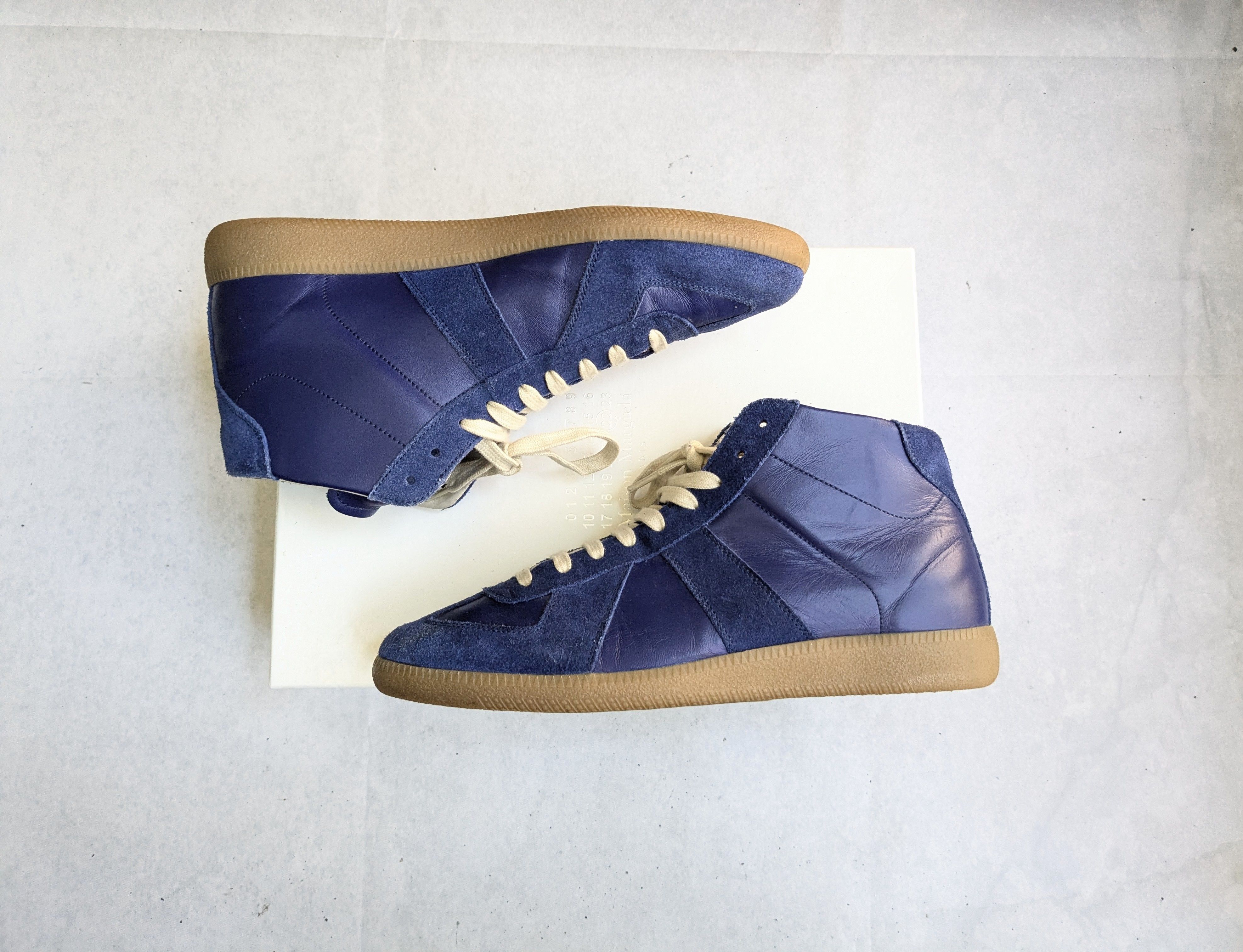 Maison Margiela Maison Margiela Replica GAT Blue 10 43 High Tops Gum Size US 10 / EU 43 - 1 Thumbnail