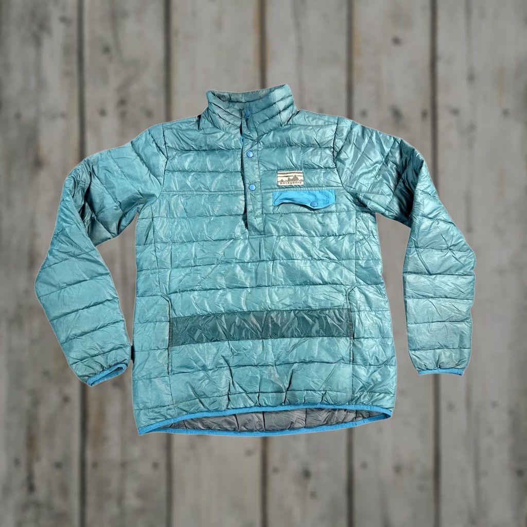 Patagonia Patagonia Down Snap T Pullover Puffer Jacket Womens Small Blue Size S / US 4 / IT 40 - 1 Thumbnail