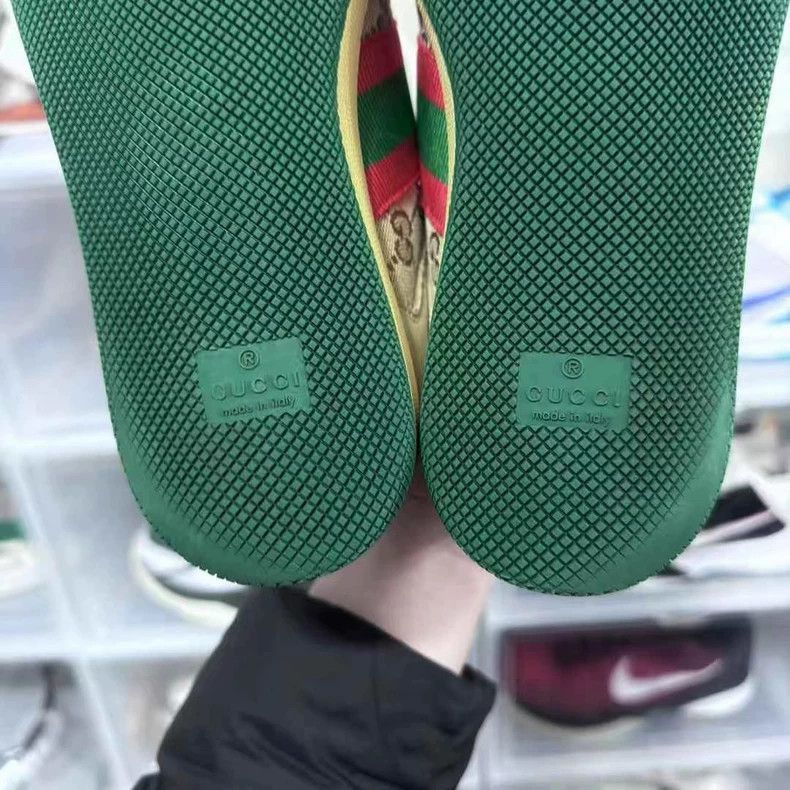 Gucci Gucci Dirty Shoes, Wood Color, Pink Accents-2505 Size US 4.5 / IT 34.5 - 7 Thumbnail