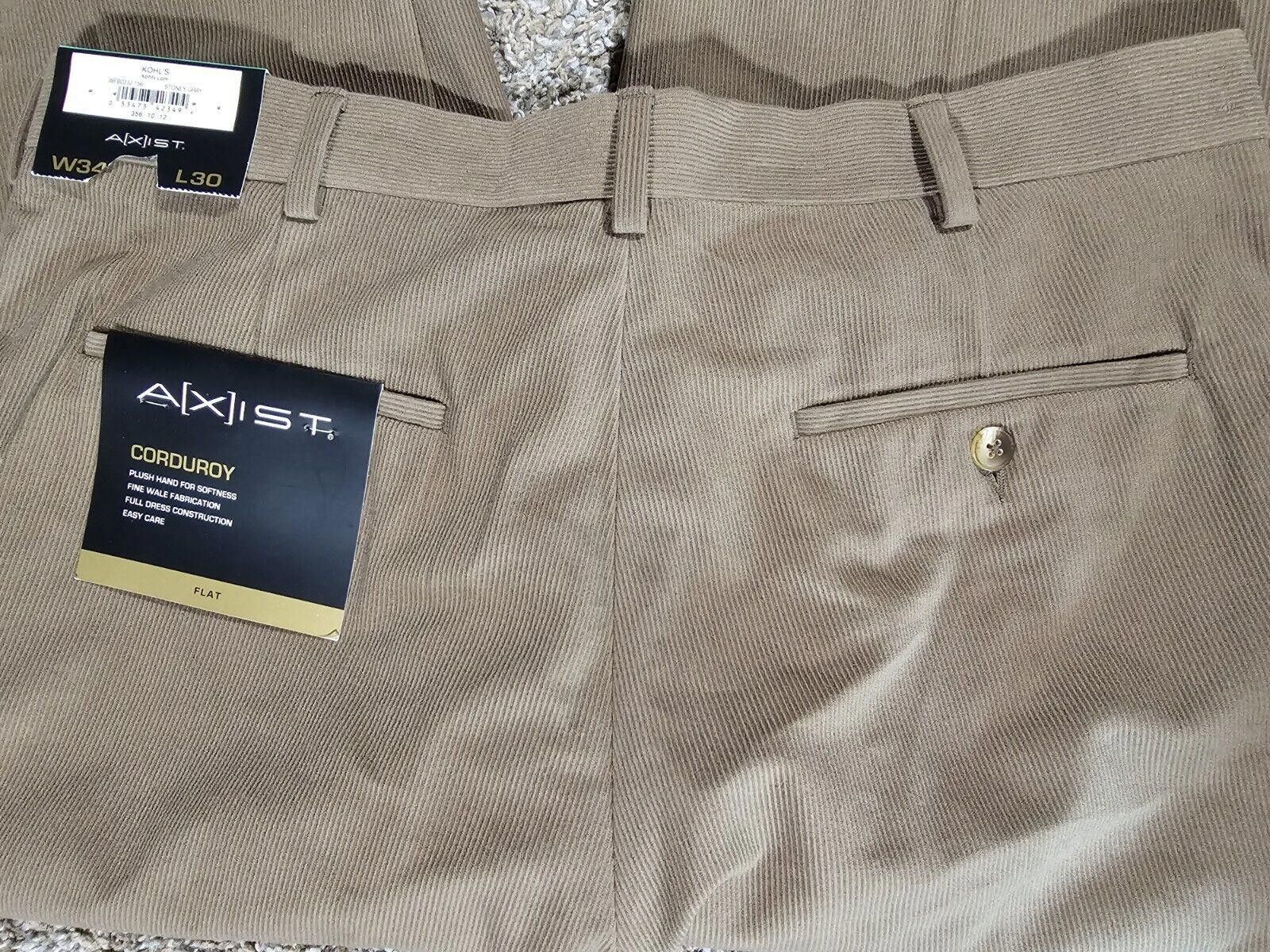Axist Axist 34x30 flat Brown courduroy pants NWT NEW Size US 34 / EU 50 - 5 Thumbnail