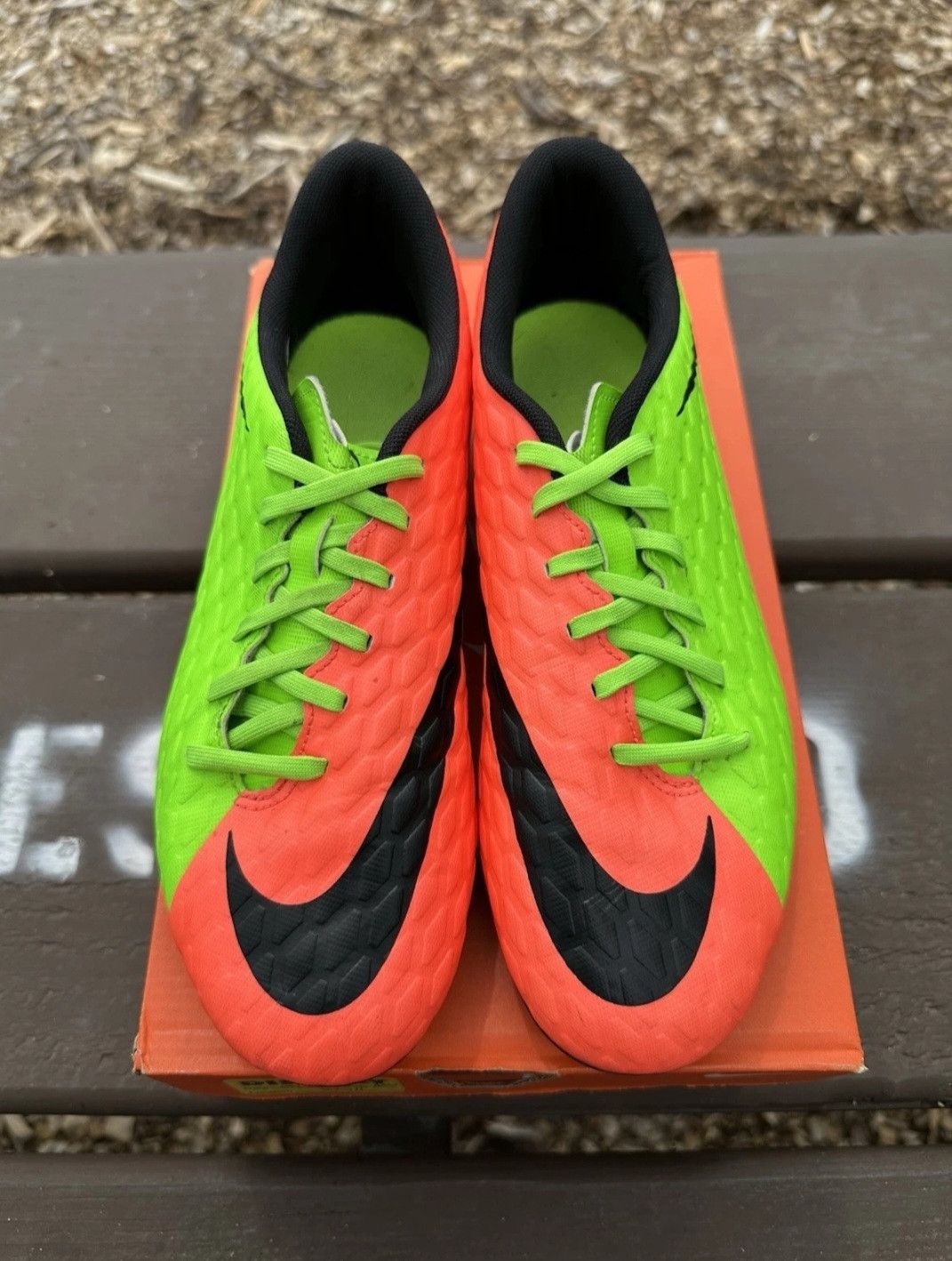 Nike Nike Hypervenom Phade 3 FG Electric Green / Black Size 9 Men Size US 9 / EU 42 - 3 Thumbnail