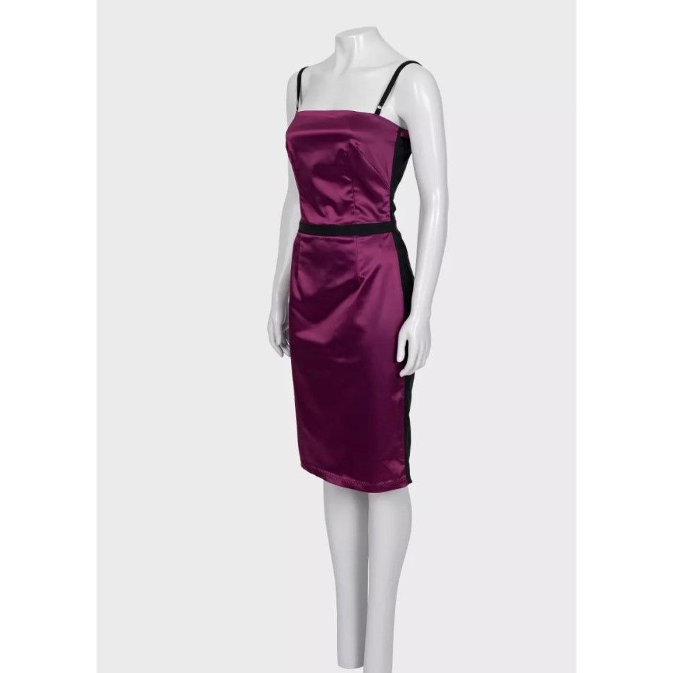 Dolce & Gabbana Dolce & Gabbana Purple Satin Sleeveless Dress Sz.40fr/L Size M / US 6-8 / IT 42-44 - 4 Thumbnail