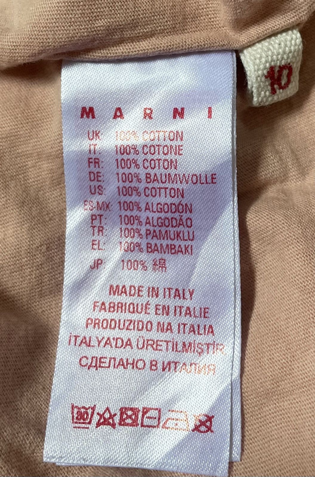 Marni Marni patch pocket light pink boxy tee Size US S / EU 44-46 / 1 - 7 Thumbnail