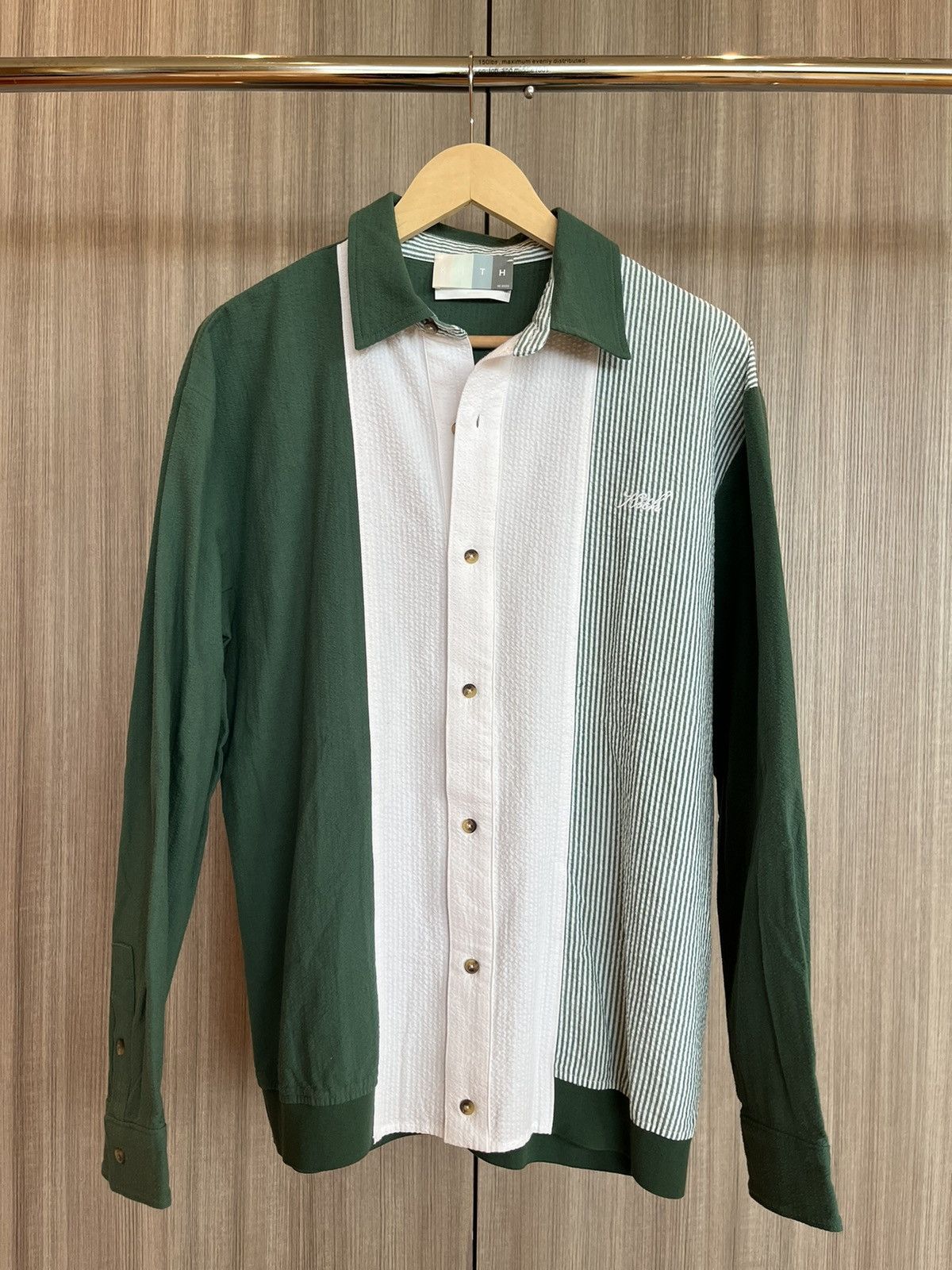Kith Kith Vista Buttondown Green White LS Size US M / EU 48-50 / 2 - 1 Thumbnail