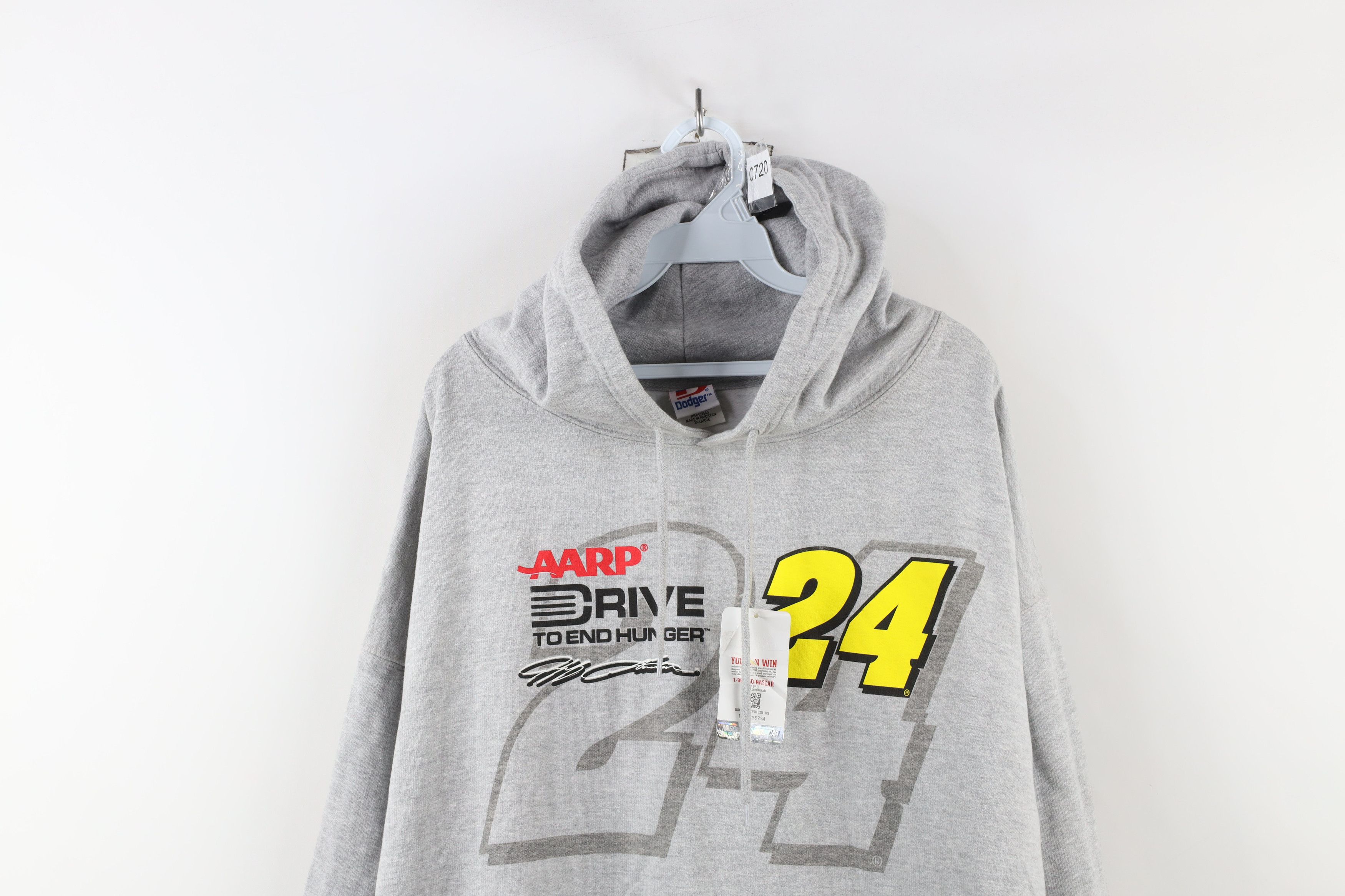 Vintage Deadstock Vintage Y2K NASCAR Jeff Gordon Racing Hoodie Gray Size US XXL / EU 58 / 5 - 2 Thumbnail
