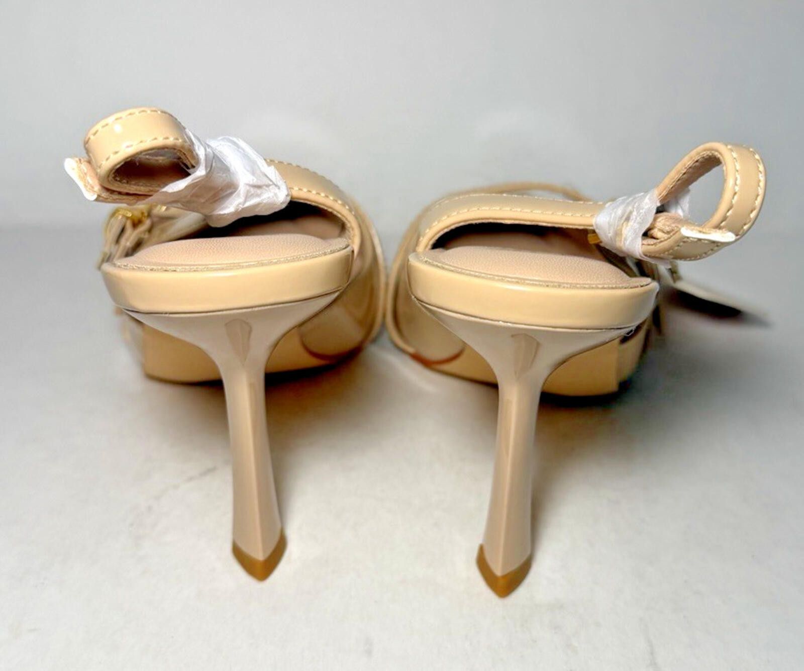 Other Susanny Women's Closed Toe High Heels Slingback Strap Nude Size US 6 / IT 36 - 3 Thumbnail