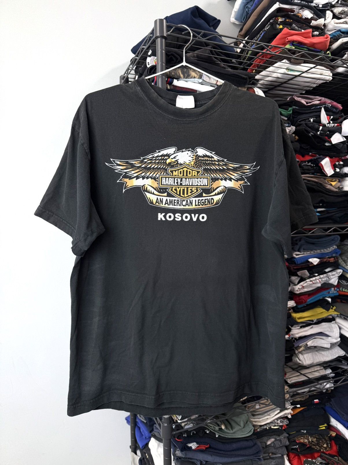 Band Tees × Harley Davidson × Vintage Vintage 2000’s Harley Davidson Losovo T Shirt Size US L / EU 52-54 / 3 - 2 Thumbnail