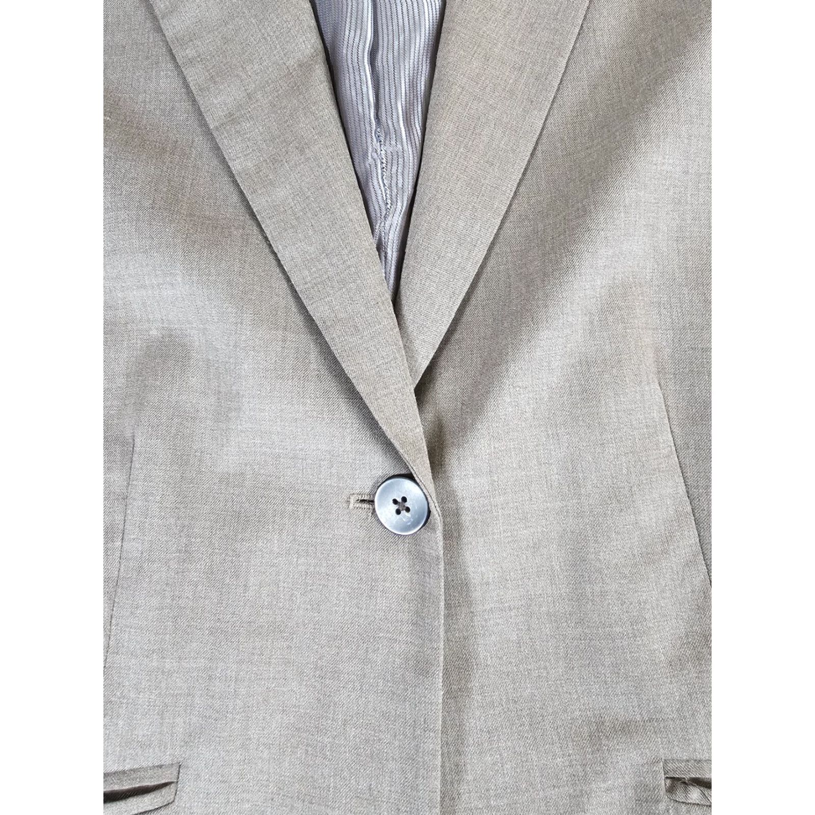 Eddie Bauer Eddie Bauer Travel Blazer Wool Blend Single Button Beige Womens 20R Size 3XL / US 20-22 - 5 Thumbnail
