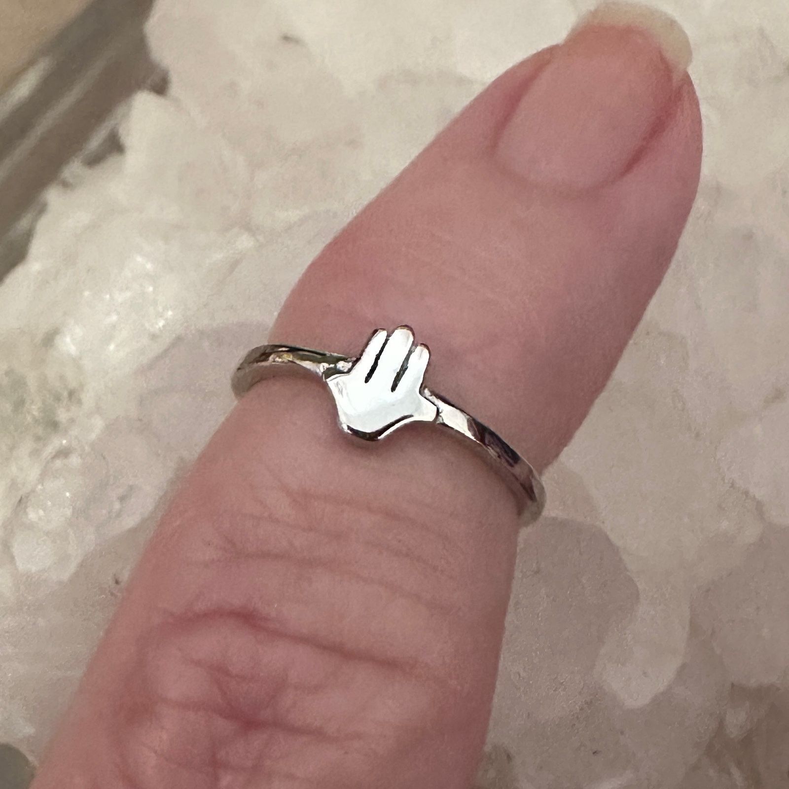 Other Sterling Silver Hamsa Toe Ring Size ONE SIZE - 2 Thumbnail