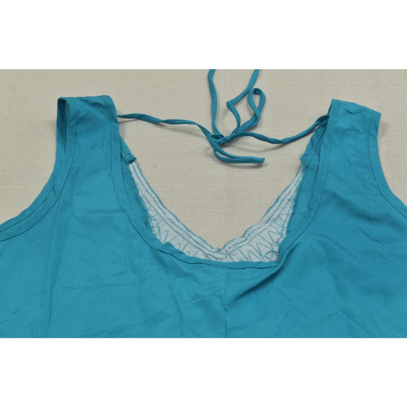Torrid Torrid Blouse Tank Top Sleeveless Beaded V-Neck Teal Blue Plus Tunic Women 3 XS? Size XS / US 0-2 / IT 36-38 - 5 Thumbnail