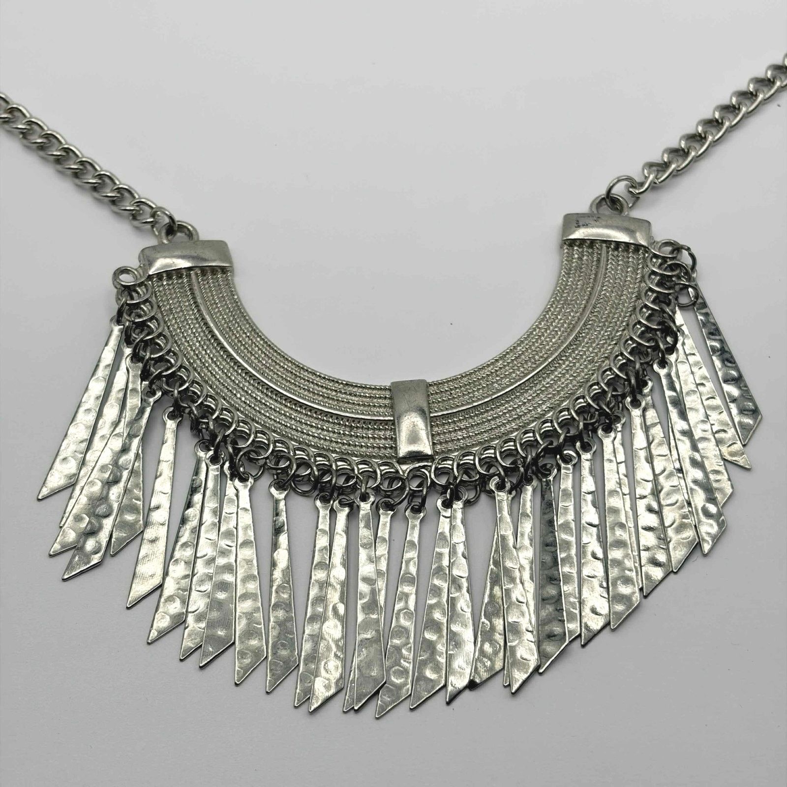 Other Silver Bib Tassel Necklace Size ONE SIZE - 3 Thumbnail