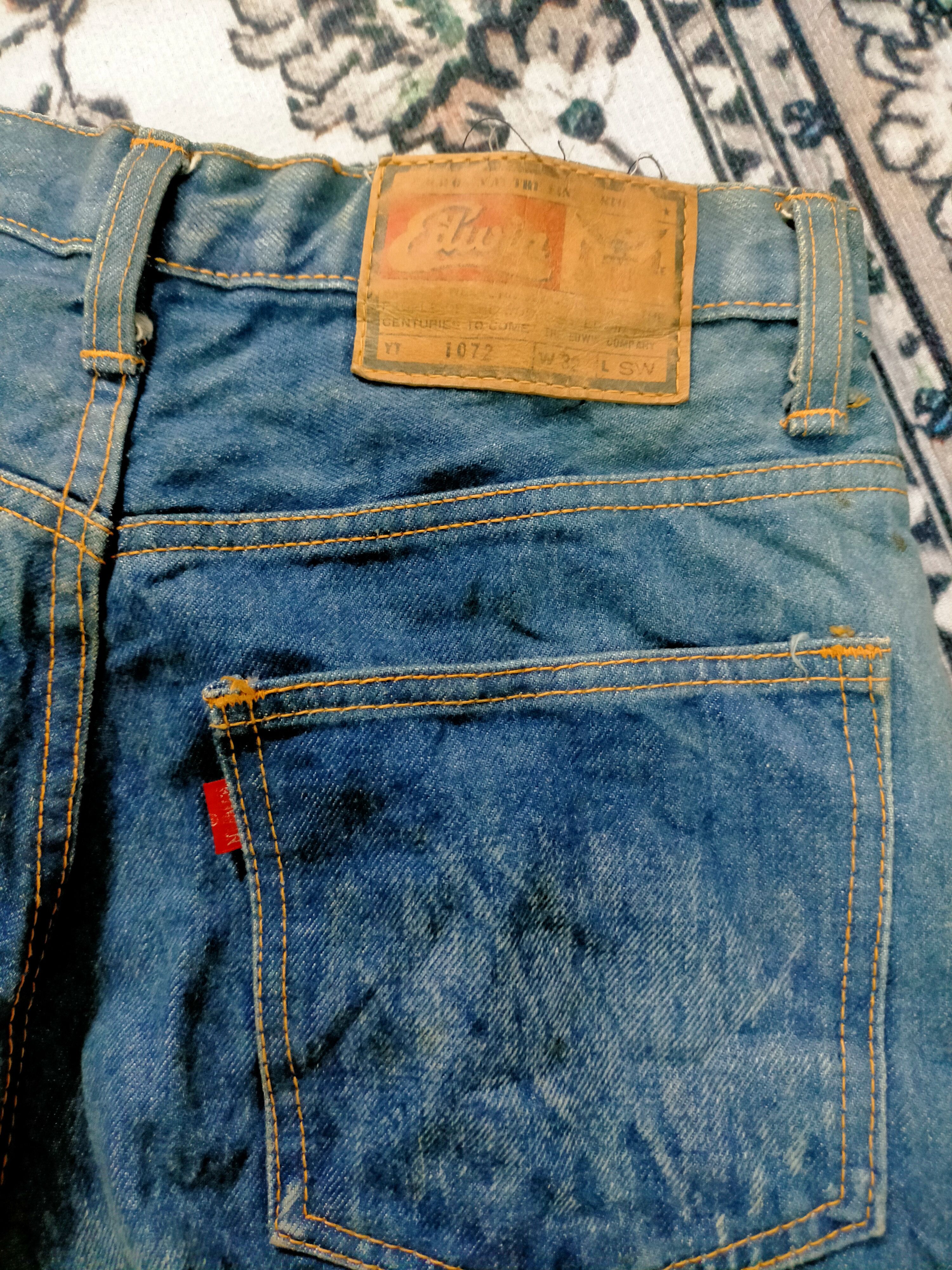 Edwin × Vintage 🔥Vintage 🔥Rare Edwin 1072 Baggy Wash Faded Jeans 80s Size US 29 - 6 Thumbnail