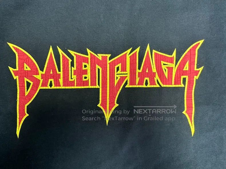 Balenciaga Balenciaga Rock Band Series Lightning Letter Pattern Crew Size US M / EU 48-50 / 2 - 3 Thumbnail
