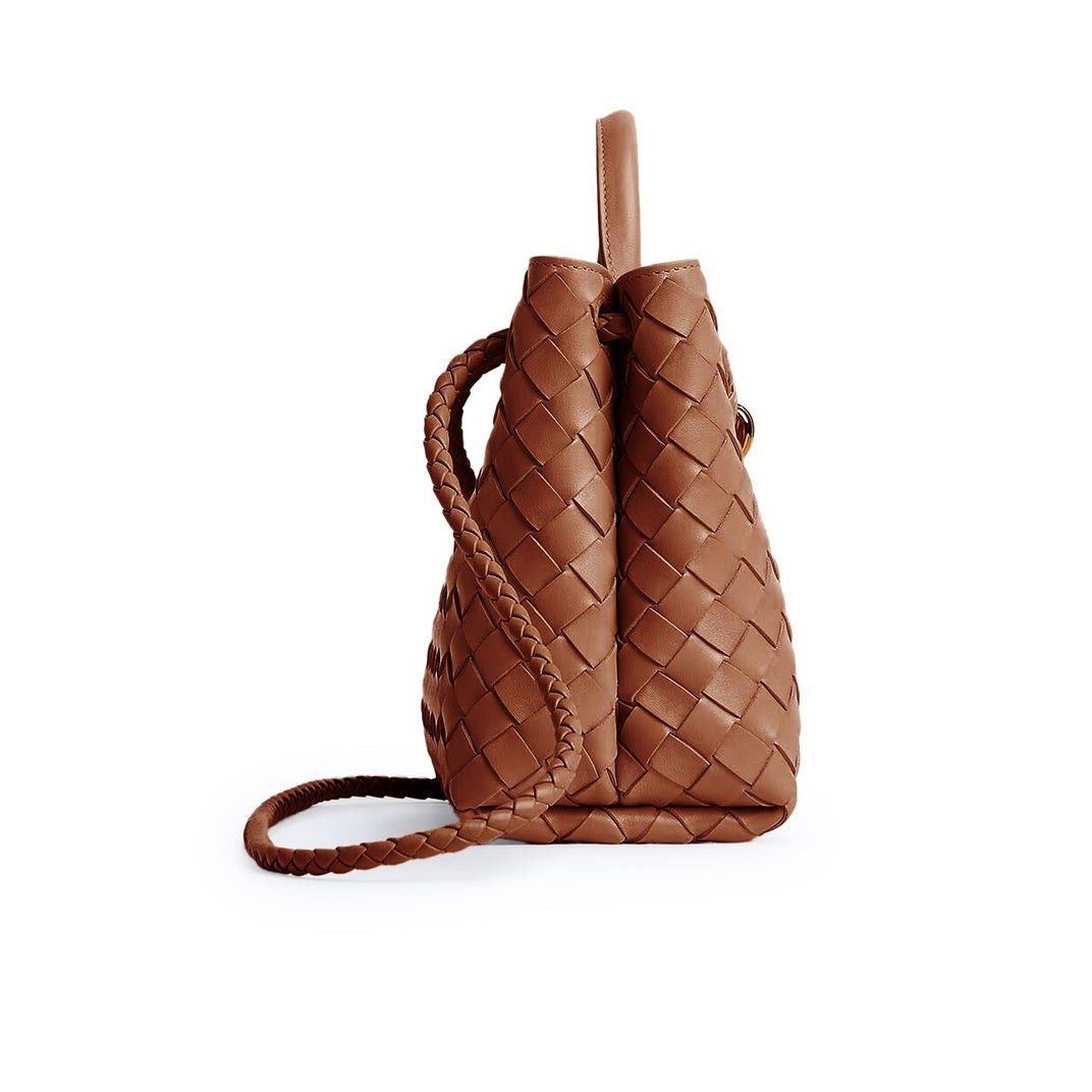 Bottega Veneta BOTTEGA VENETA Andiamo Small $4900 Tannin Top Handle Bag New Size ONE SIZE - 3 Thumbnail