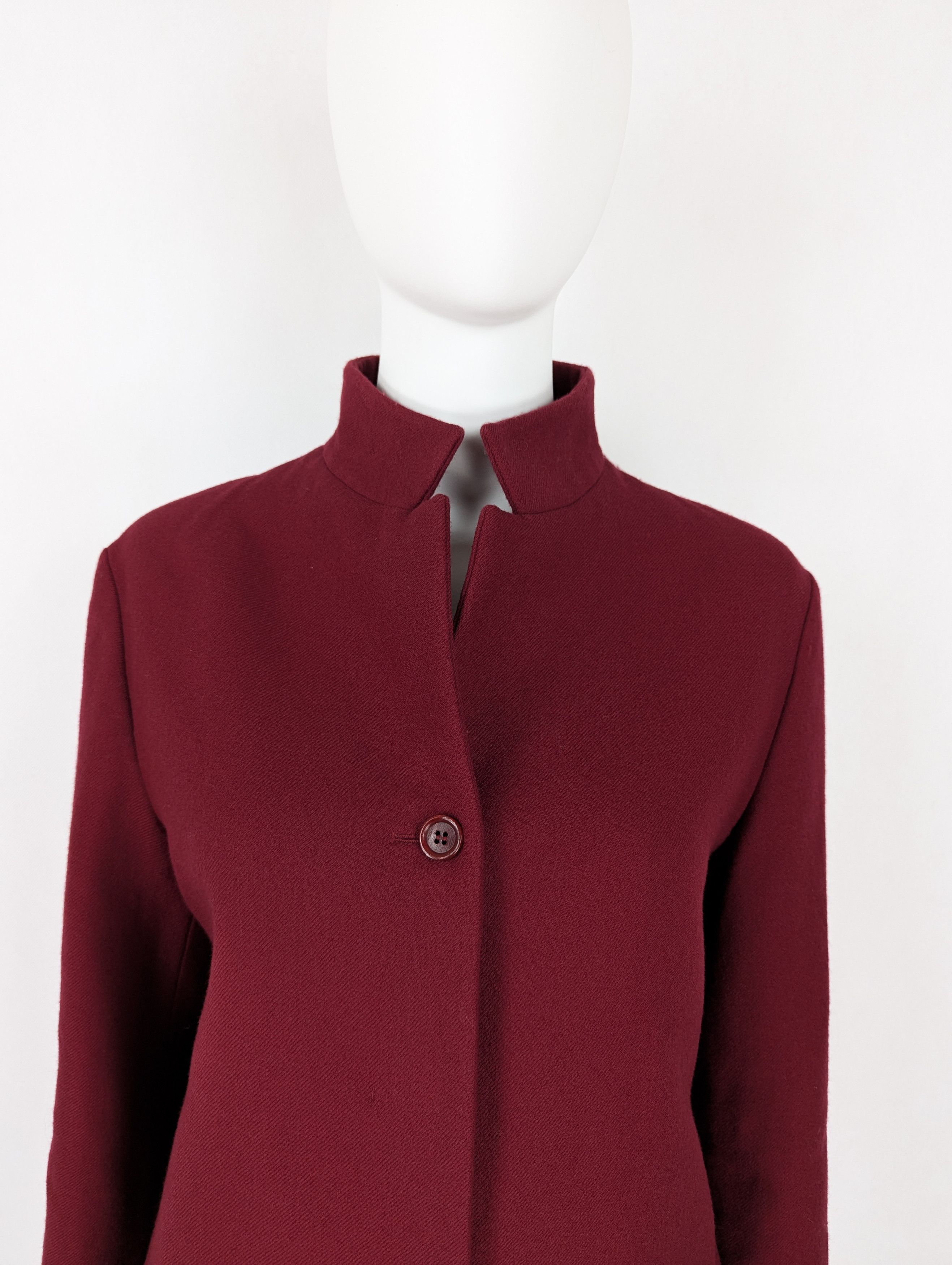 Jil Sander Jil Sander burgundy red wool coat Size M / US 6-8 / IT 42-44 - 5 Thumbnail