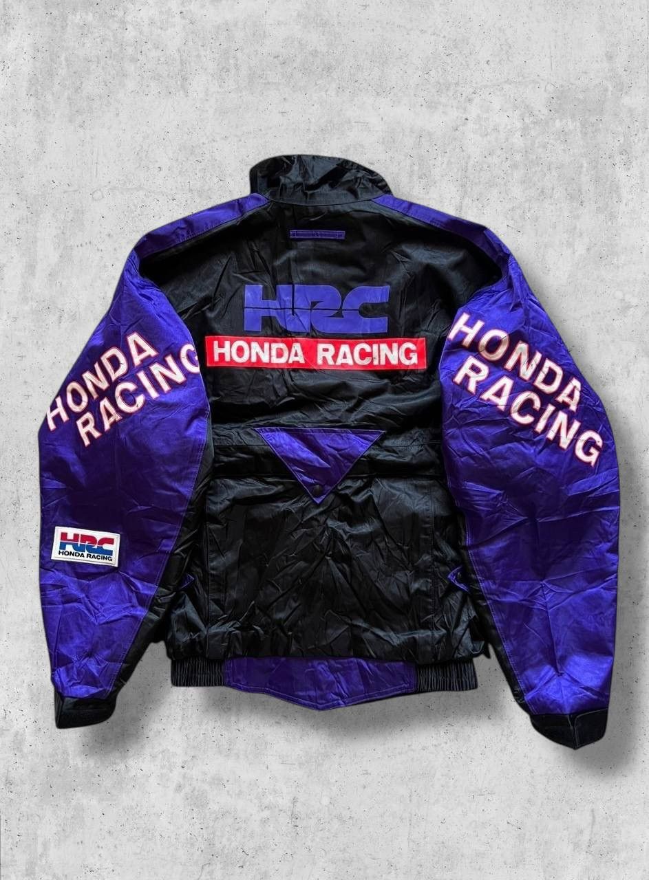 Vintage HONDA RACING Jacket 90s Retro Cars Moto Bomber track