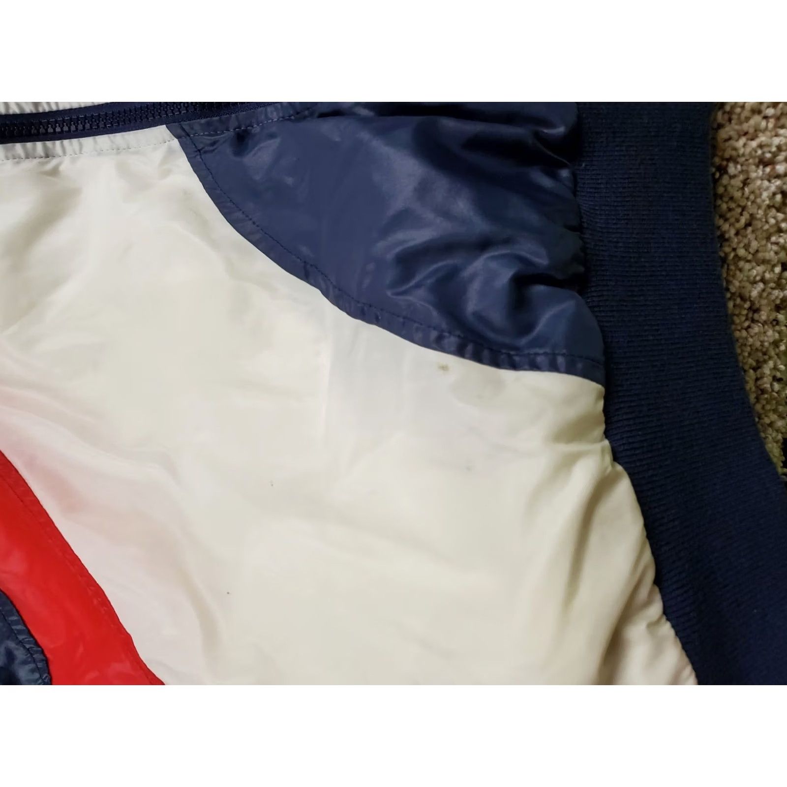 Prince VINTAGE Prince Tennis Windbreaker Jacket L Mens Blue Full Zip Nylon 90s Sports Geometric Logo Embroidered Short Coat Spring Fall Winter Size US L / EU 52-54 / 3 - 4 Thumbnail
