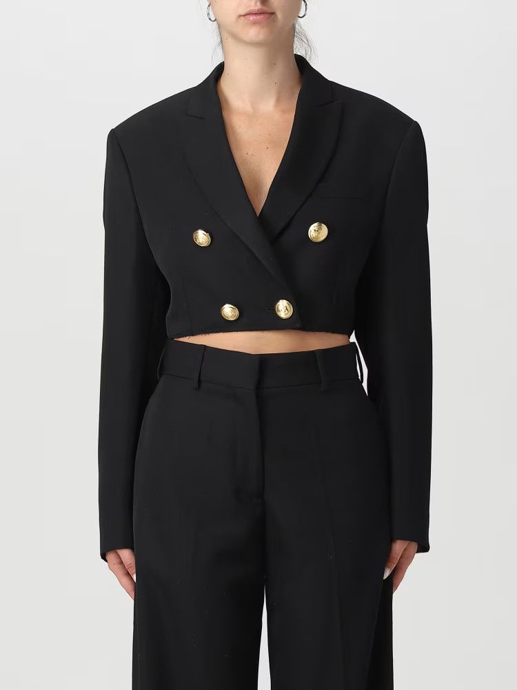 Palm Angels o1y1125 Blazer in Black Size S / US 4 / IT 40 - 1 Thumbnail