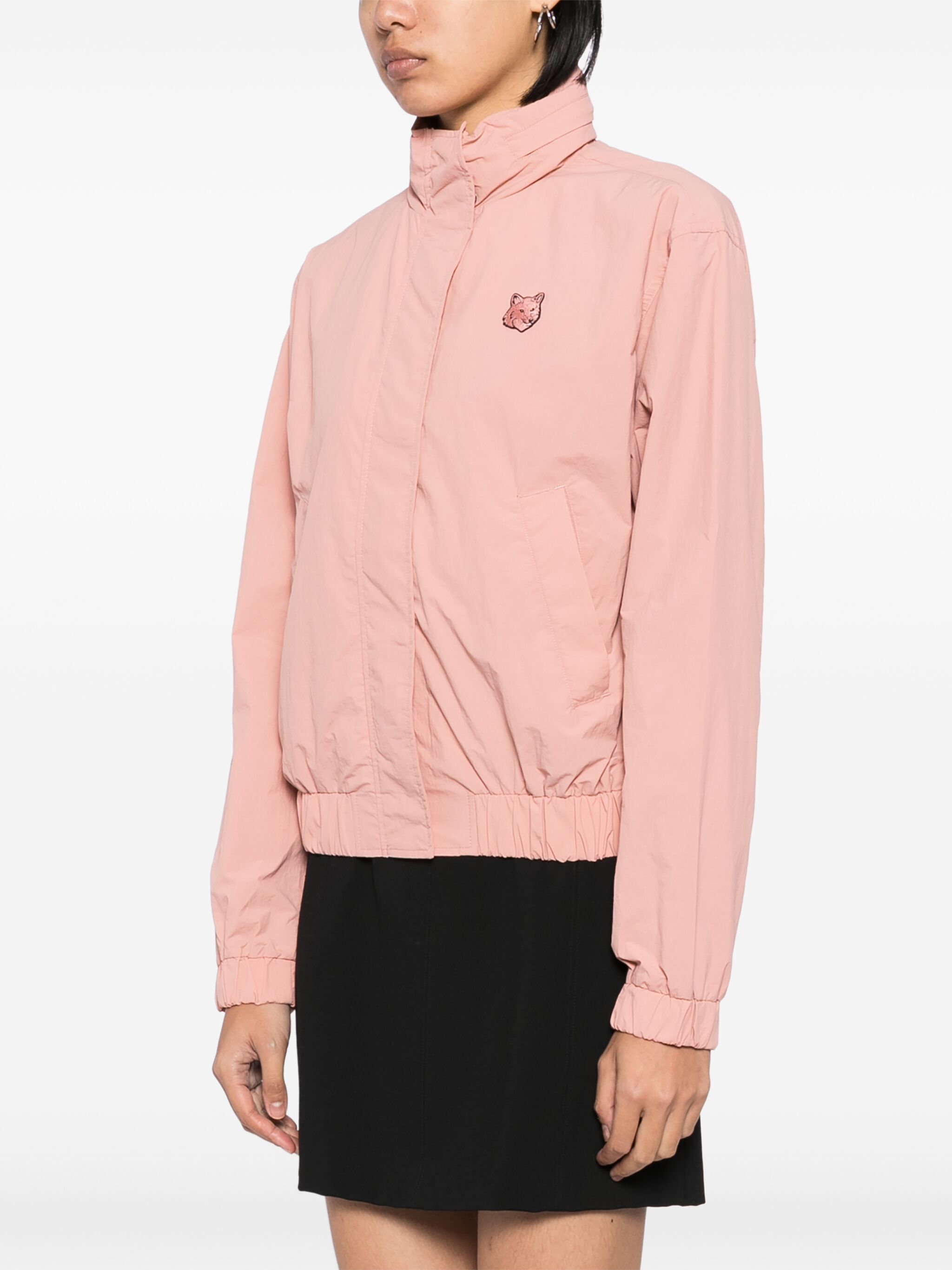 Maison Kitsune o1s22i1n1124 Bold Fox Head Windbreaker Jacket in Pink Size M / US 6-8 / IT 42-44 - 3 Thumbnail