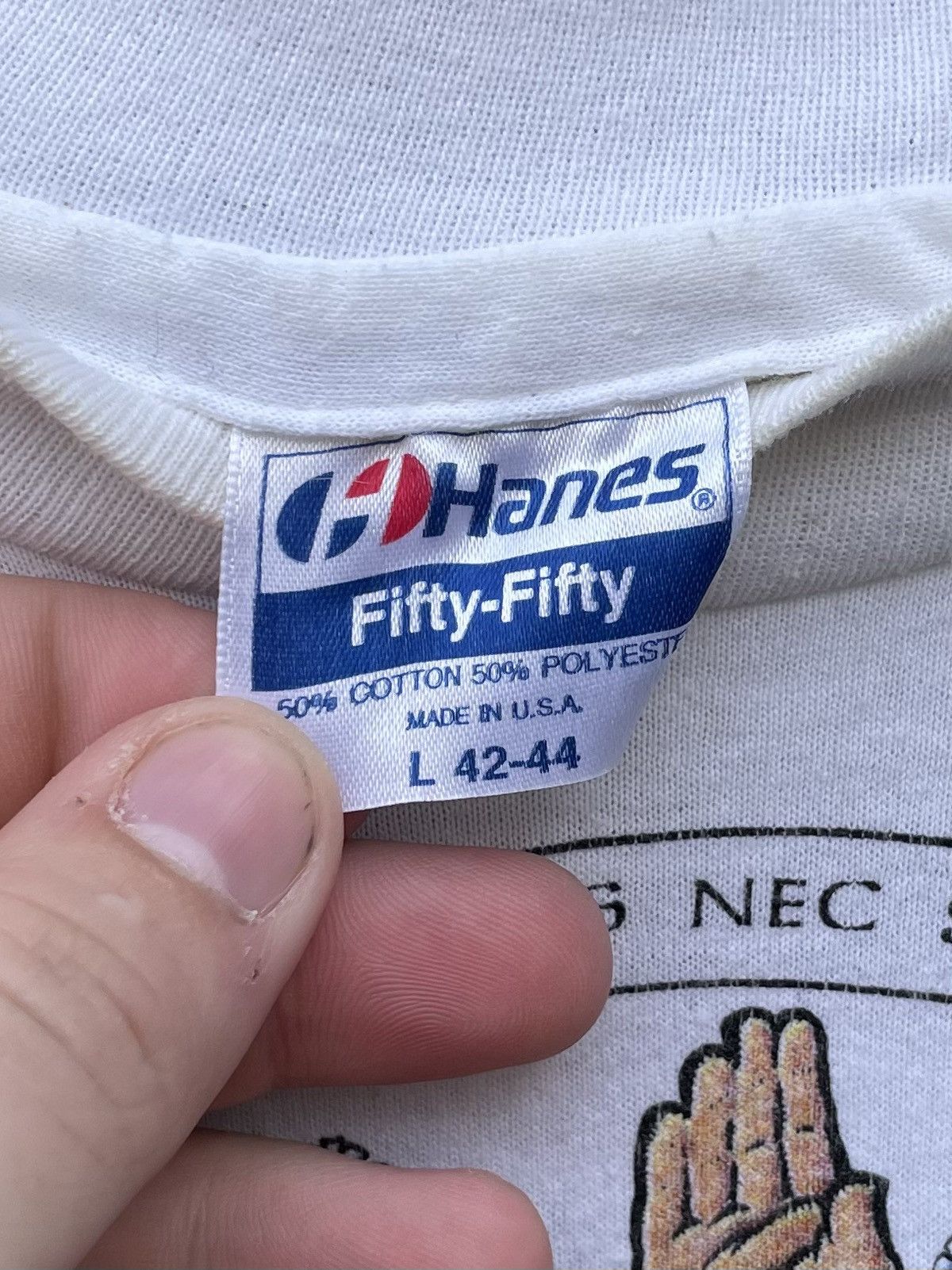 Hanes Vintage 1991 Hanes Treasure Island Florida Scottish Gales T Size US L / EU 52-54 / 3 - 2 Thumbnail