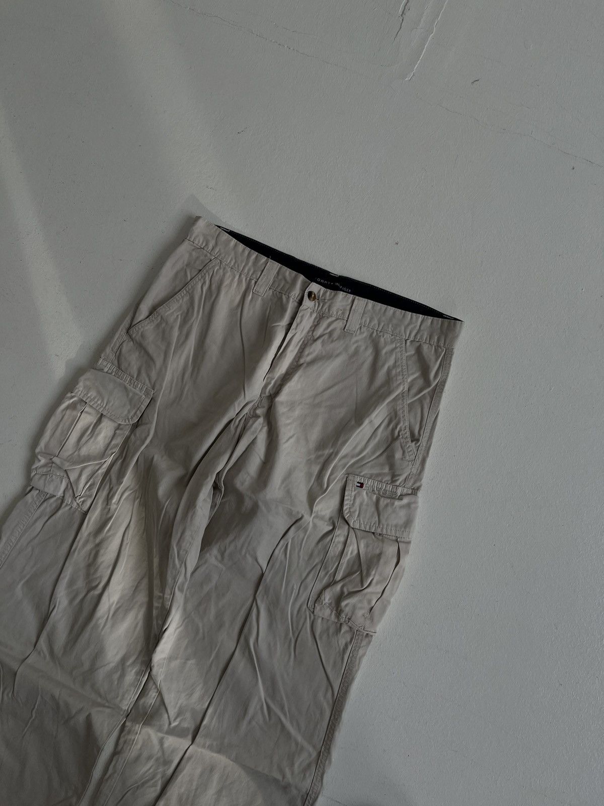 Tommy Hilfiger × Vetements Vintage 90sTommy Hillfiger wide cargo pants Y2K multi pocket Size US 34 / EU 50 - 3 Thumbnail