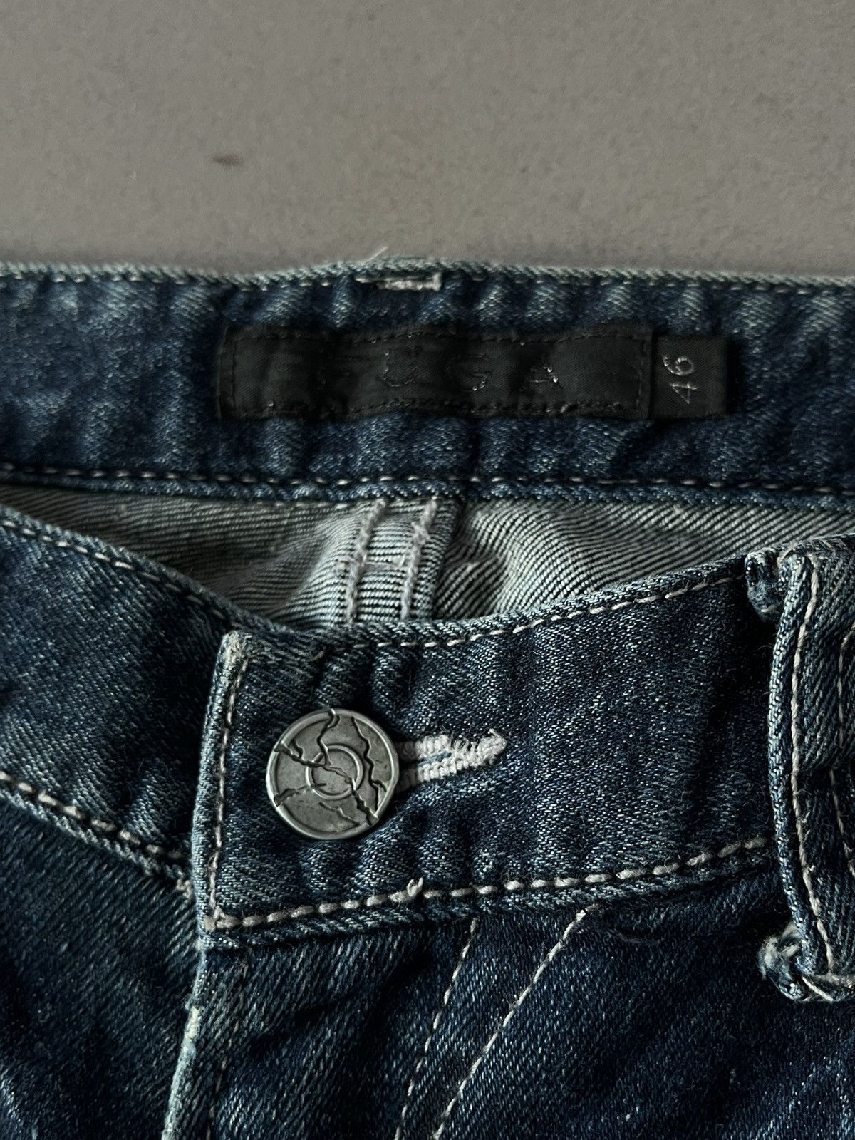 GOSTAR DE FUGA FUGA JAPANESE 00’s VINTAGE DENIM DISTRESSED PANTS JEANS VKEI Size US 30 / EU 46 - 9 Thumbnail