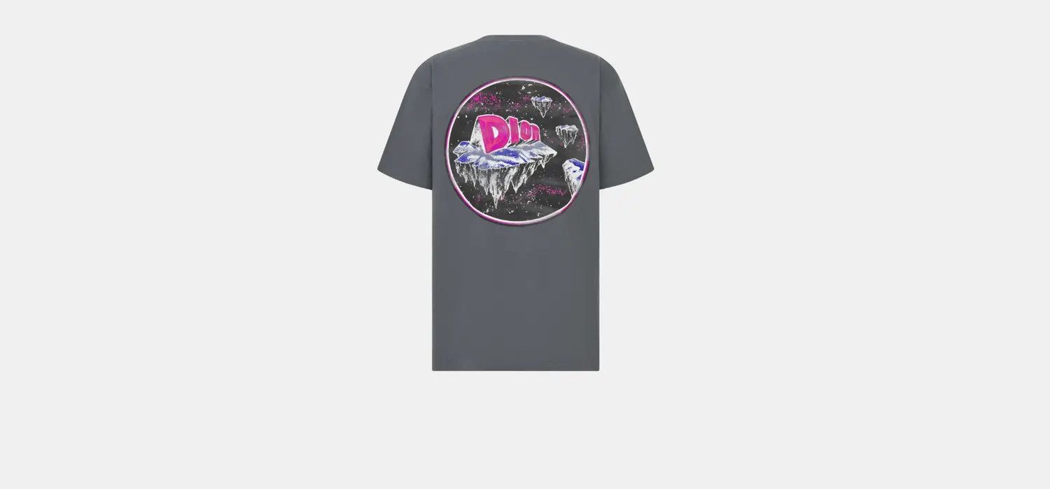Dior o1w1db10824 T-Shirt, Relaxed Fit in Grey Size US XL / EU 56 / 4 - 2 Thumbnail