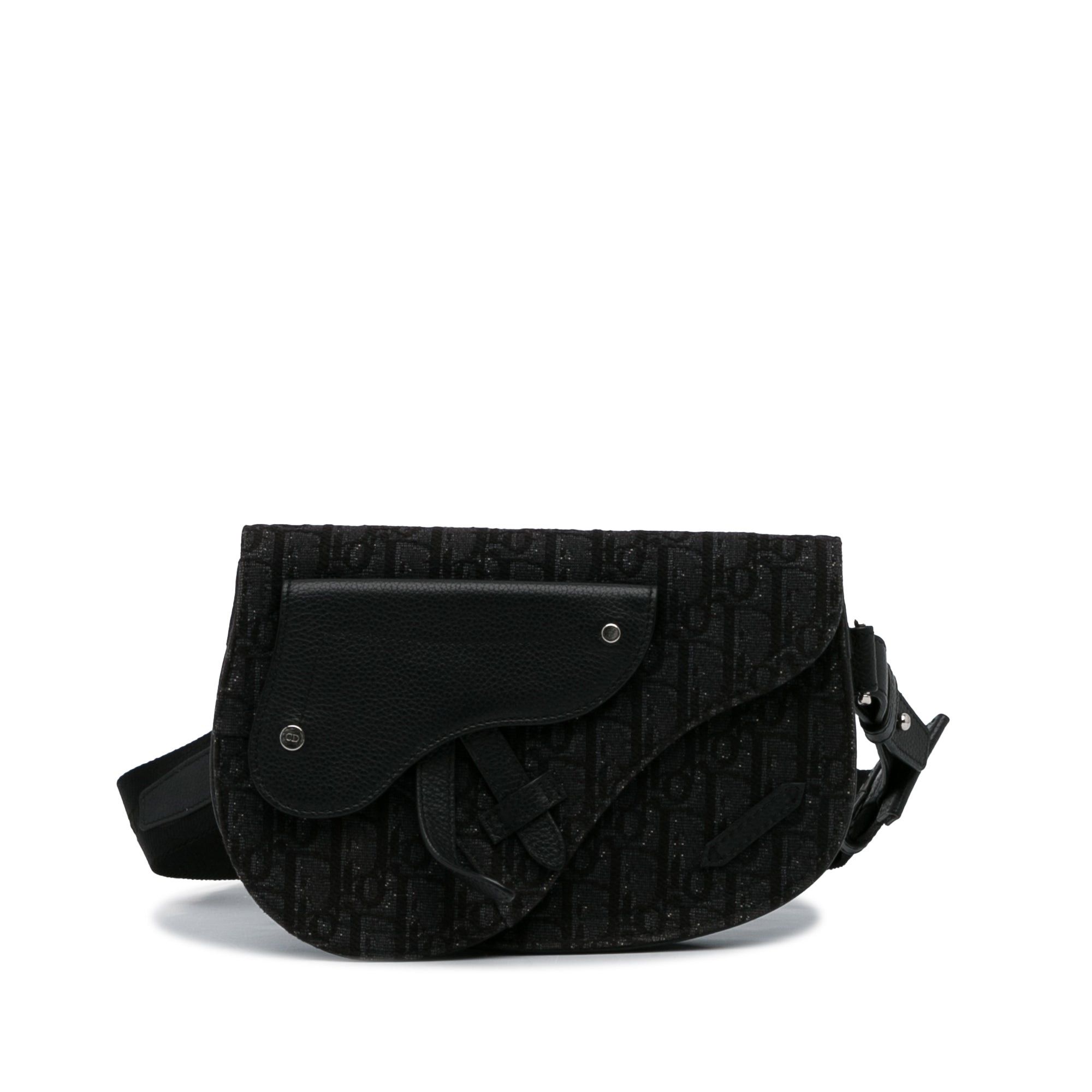 Dior Dior Oblique Saddle Messenger Bag Black Size ONE SIZE - 1 Thumbnail