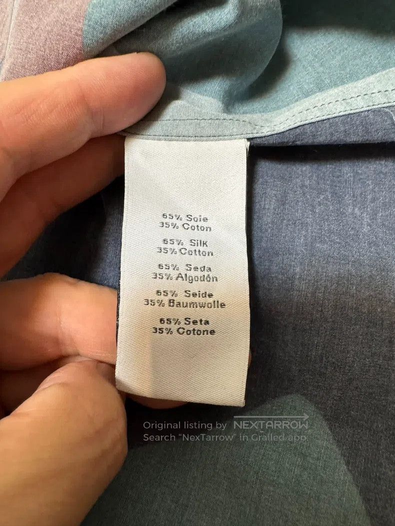 Hermes Hermes size 40 Silk shirt, 65% silk + 35% cotton Size US L / EU 52-54 / 3 - 8 Thumbnail