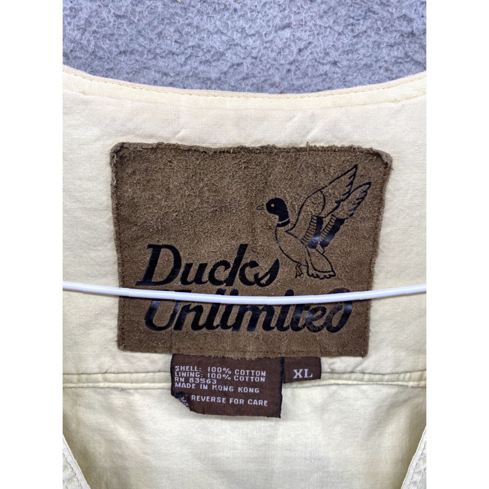 Vintage VINTAGE Ducks Unlimited Vest Shirt Mens XL Full Zip Yellow Cotton Jacket/Coat Length Mid-Length Size US XL / EU 56 / 4 - 3 Thumbnail