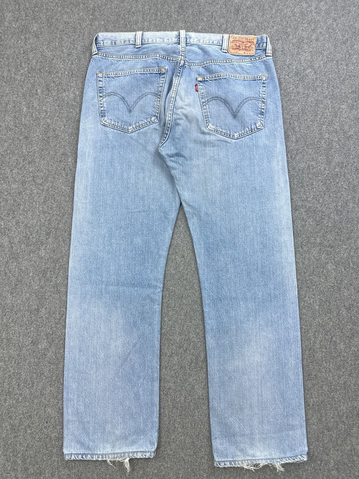 Levi's Vintage Levis 501 Faded Blue Jeans SA0001 Size US 37 - 3 Thumbnail