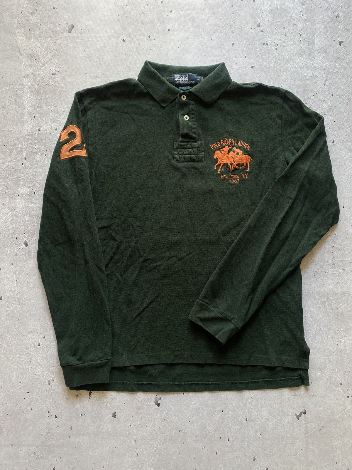 Polo Ralph Lauren Rare! Vintage Polo Ralph Lauren Striped Rugby Longsleeve 90s Size US L / EU 52-54 / 3 - 2 Thumbnail