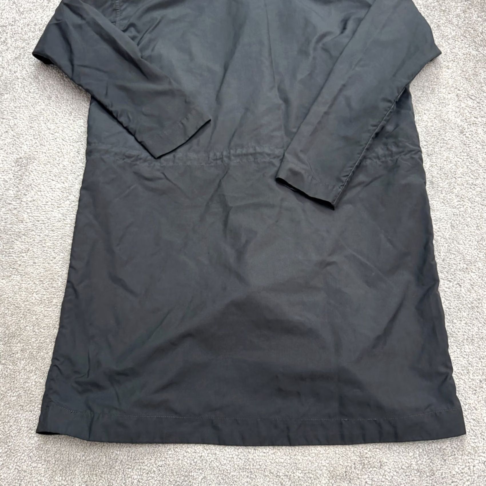 Everlane Everlane Long Parka Hoodie Jacket Women XS Black Anorak Outdoor Commuter Fall Winter Spring Pockets Full Zip Hooded Regular Linen? Size XS / US 0-2 / IT 36-38 - 4 Thumbnail